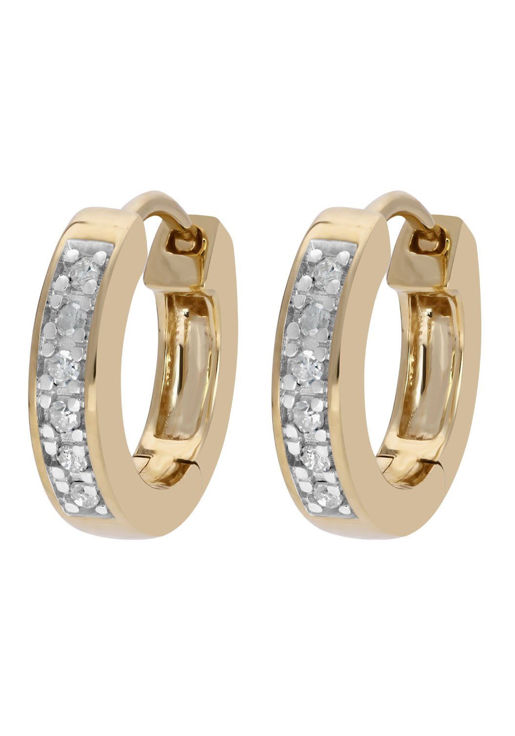 Firetti Oorringen Sieraad cadeau Goud 585, huggie