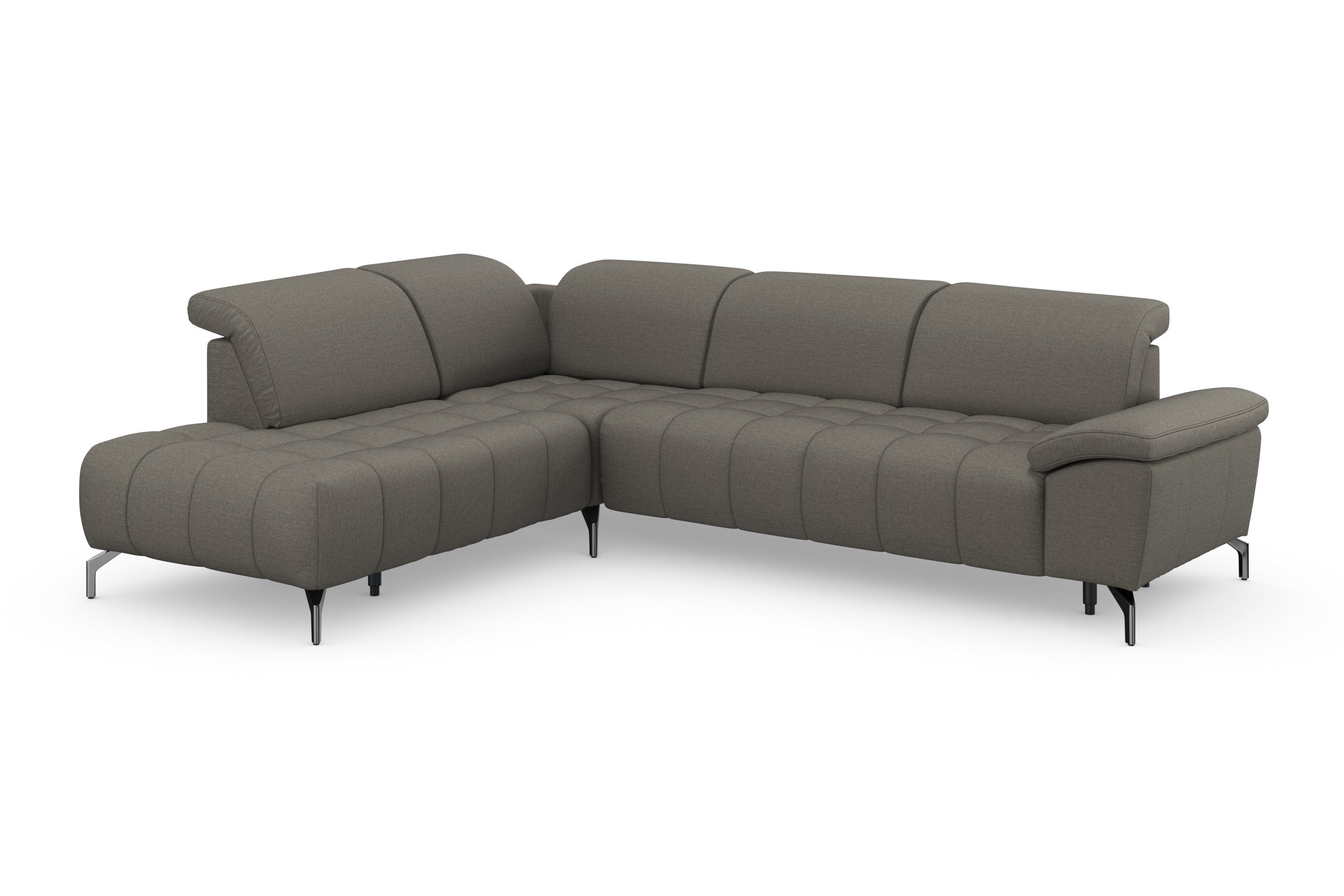 sit&more Hoekbank Cool L-vorm naar keuze met verstelbare hoofdsteun en uittrekzitting motorisch