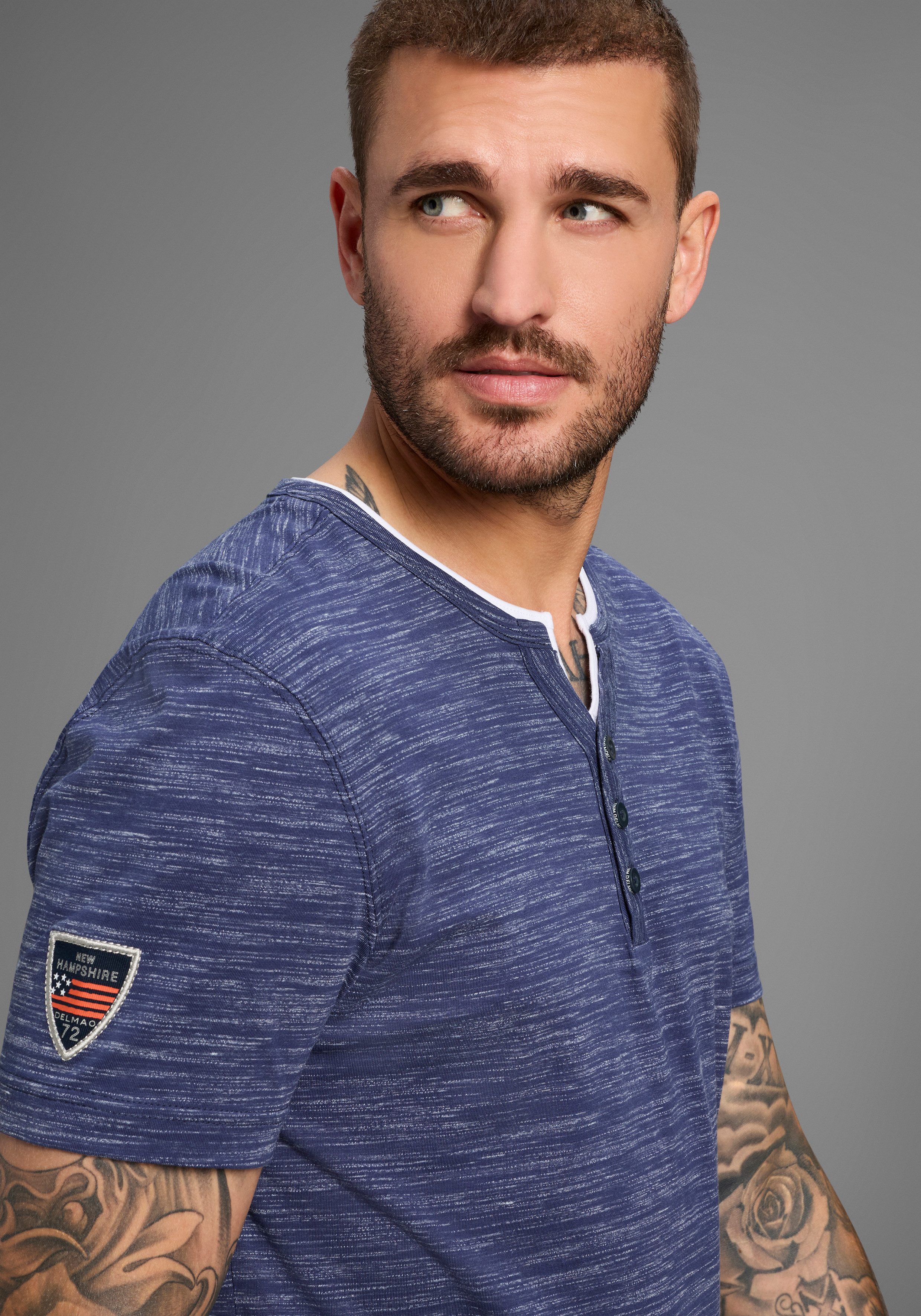 DELMAO Henleyshirt Nieuwe collectie!