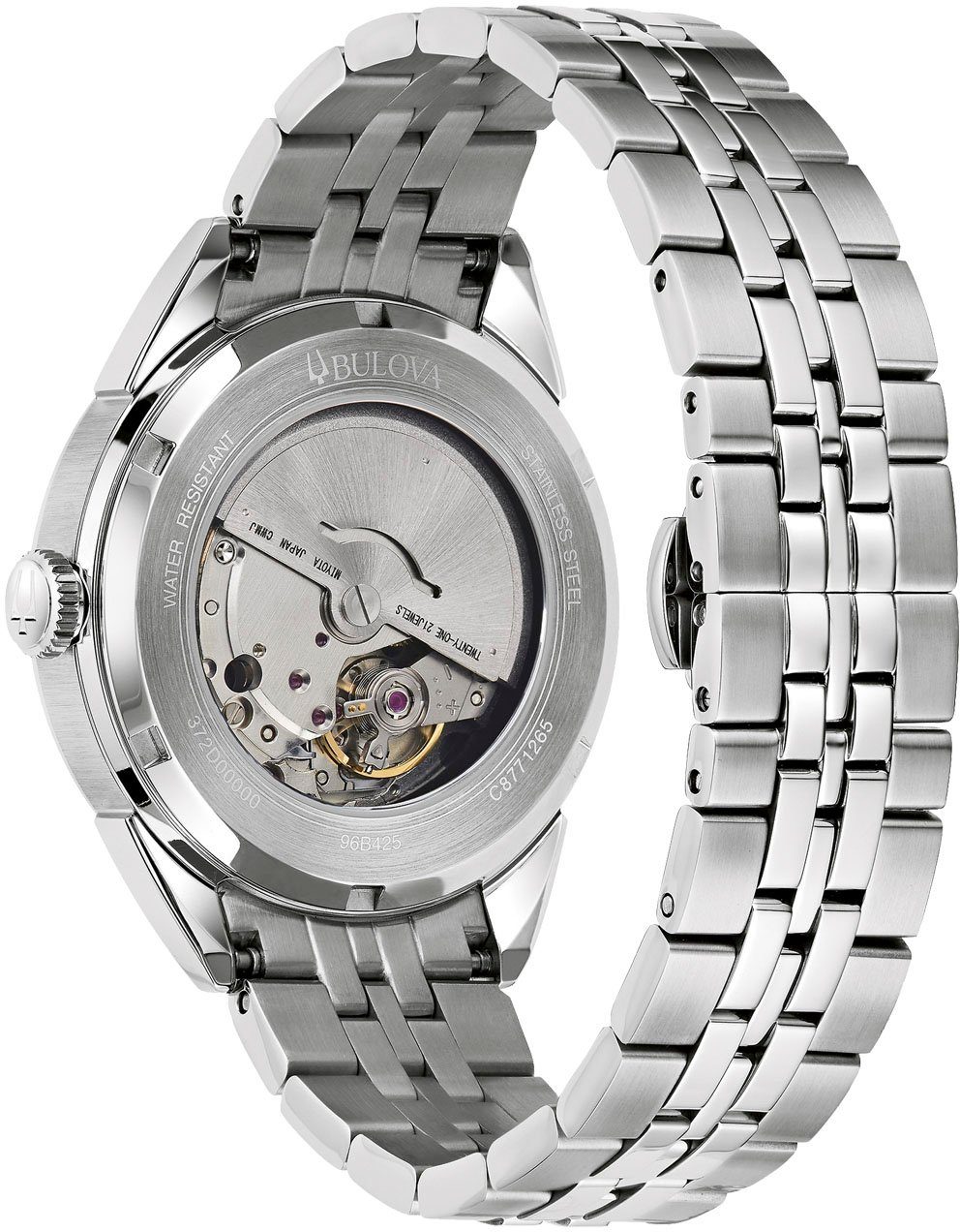 Bulova Automatisch horloge 96B422 Polshorloge, herenhorloge, dameshorloge, roestvrijstalen band, saffierglas