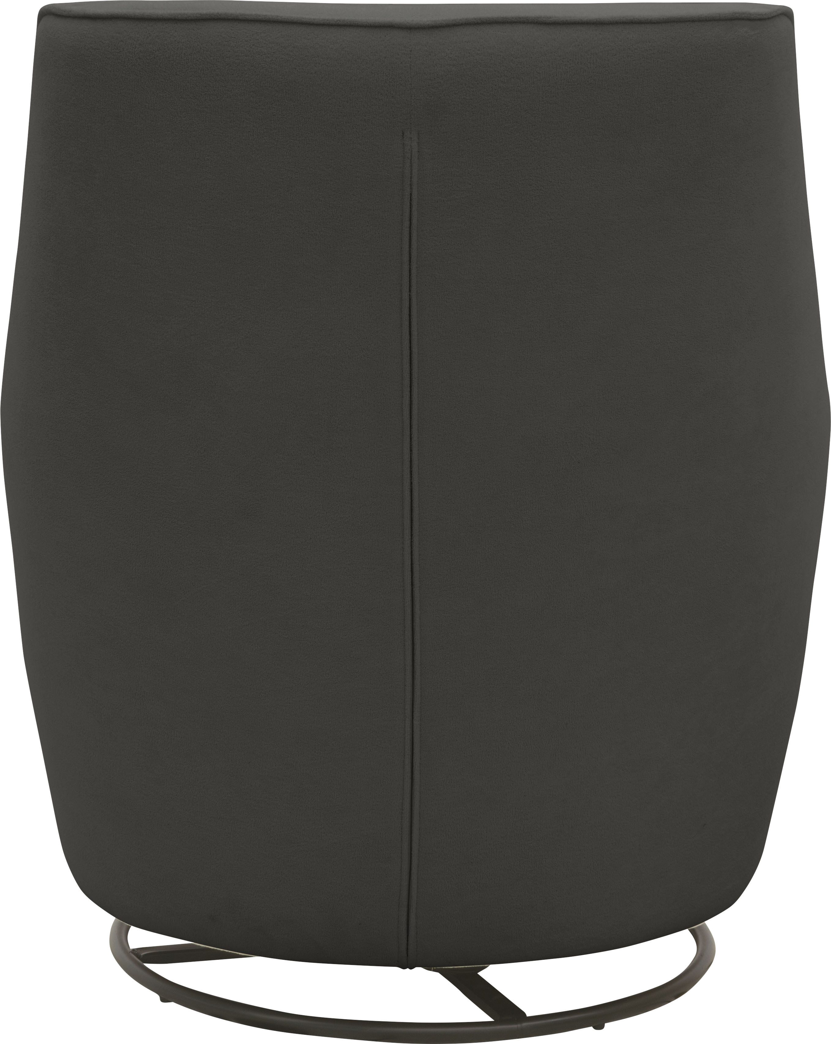 INOSIGN Draaibare fauteuil HETTY, draaistoel met schommelfunctie, leesstoel in cord en microvezel (1 stuk)