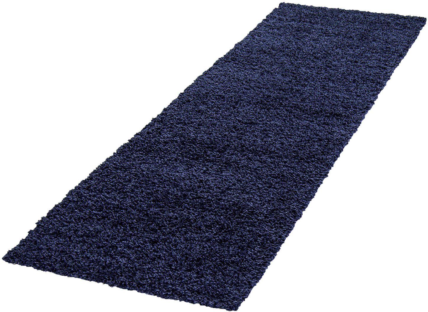 Ayyildiz Teppiche Hoogpolige loper Life Shaggy 1500 hoogpolige vloerkleden maat 80x250 cm blauw