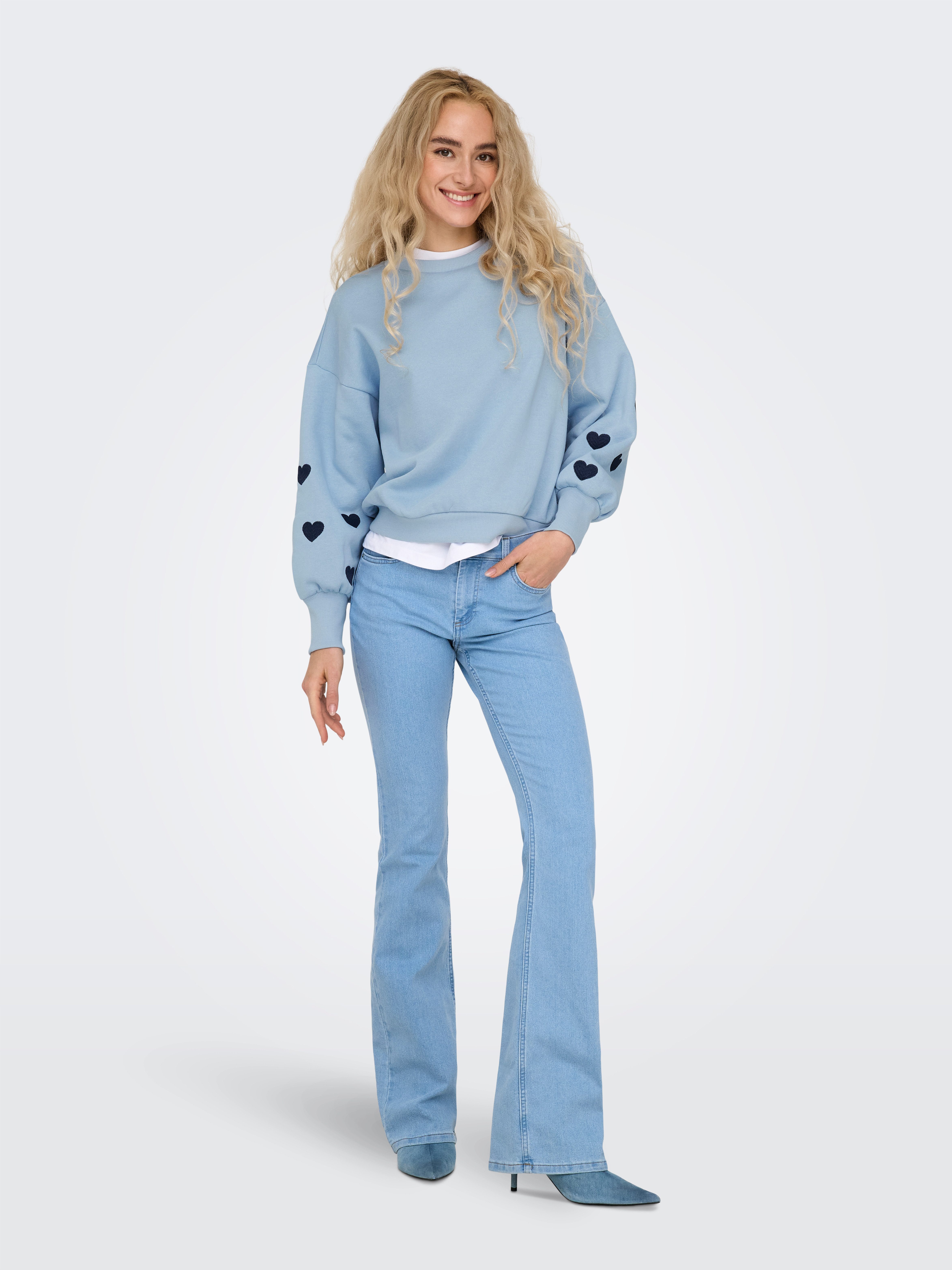 Only Sweatshirt ONLBECCA L/S O-NECK SWT