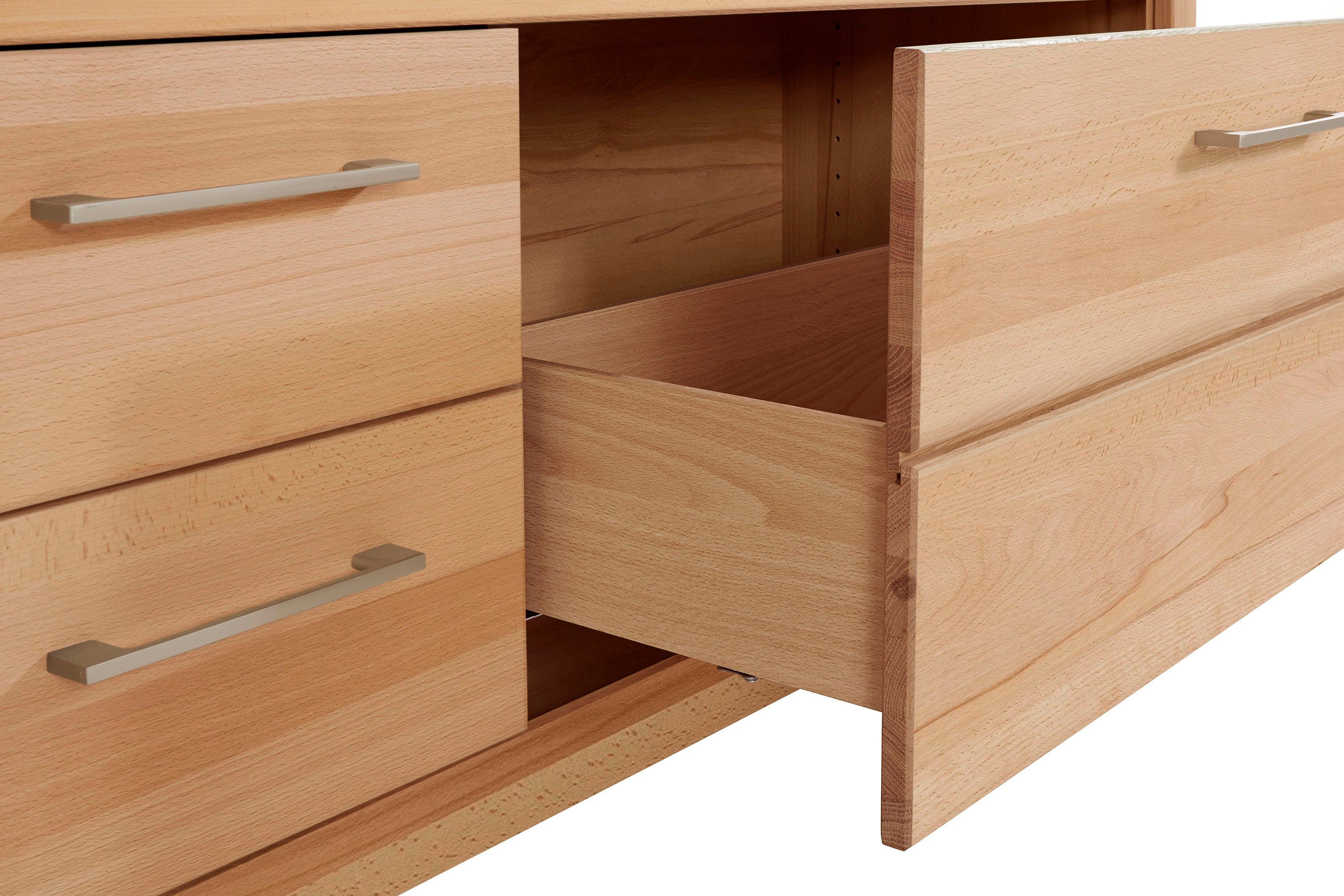 VOGL Möbelfabrik Tv-meubel 1237 Massief houten front, breedte ca. 211 cm, met soft-close functie
