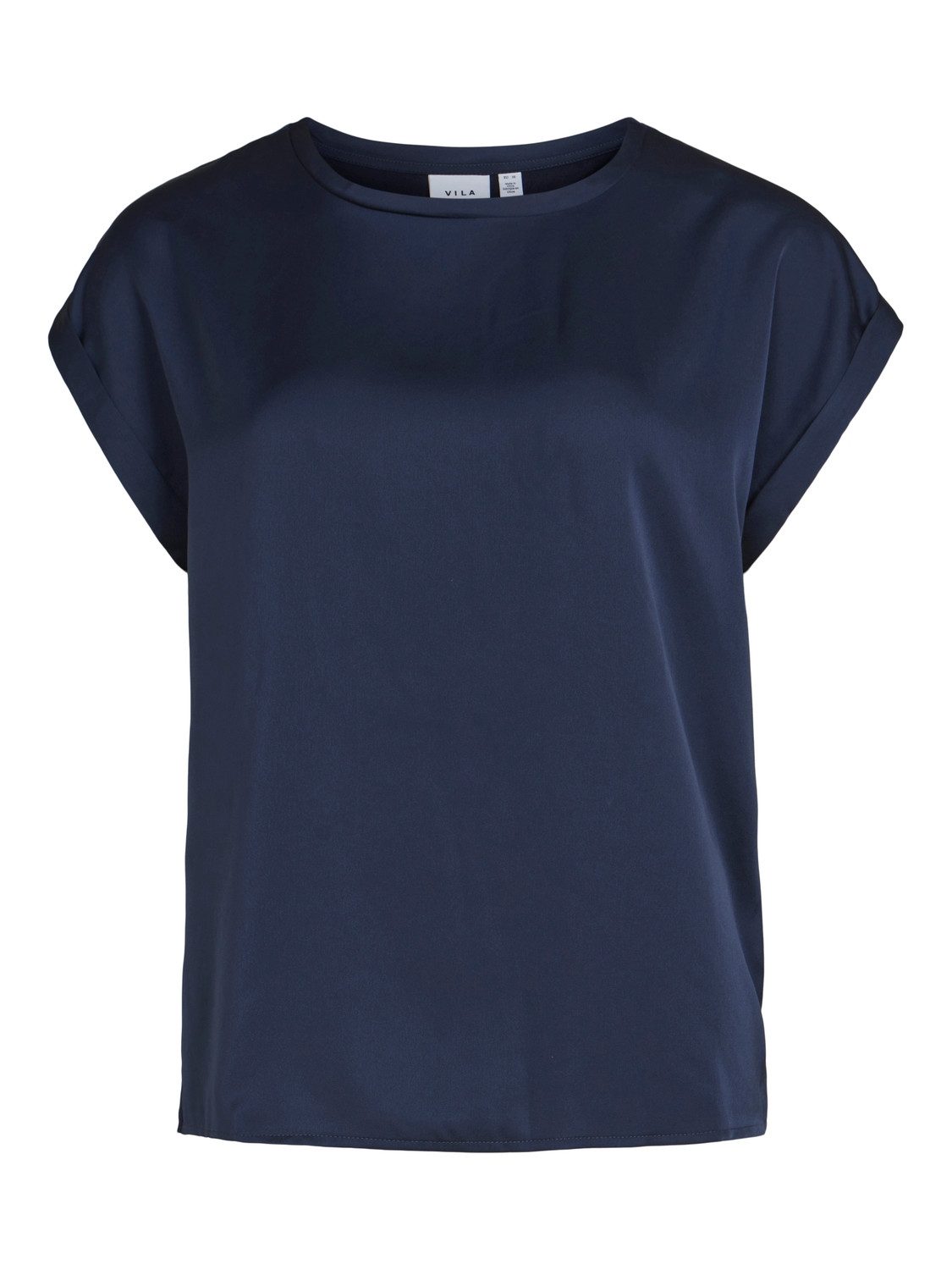 Vila Shirt met korte mouwen VIELLETTE S/S SATIN TOP - NOOS