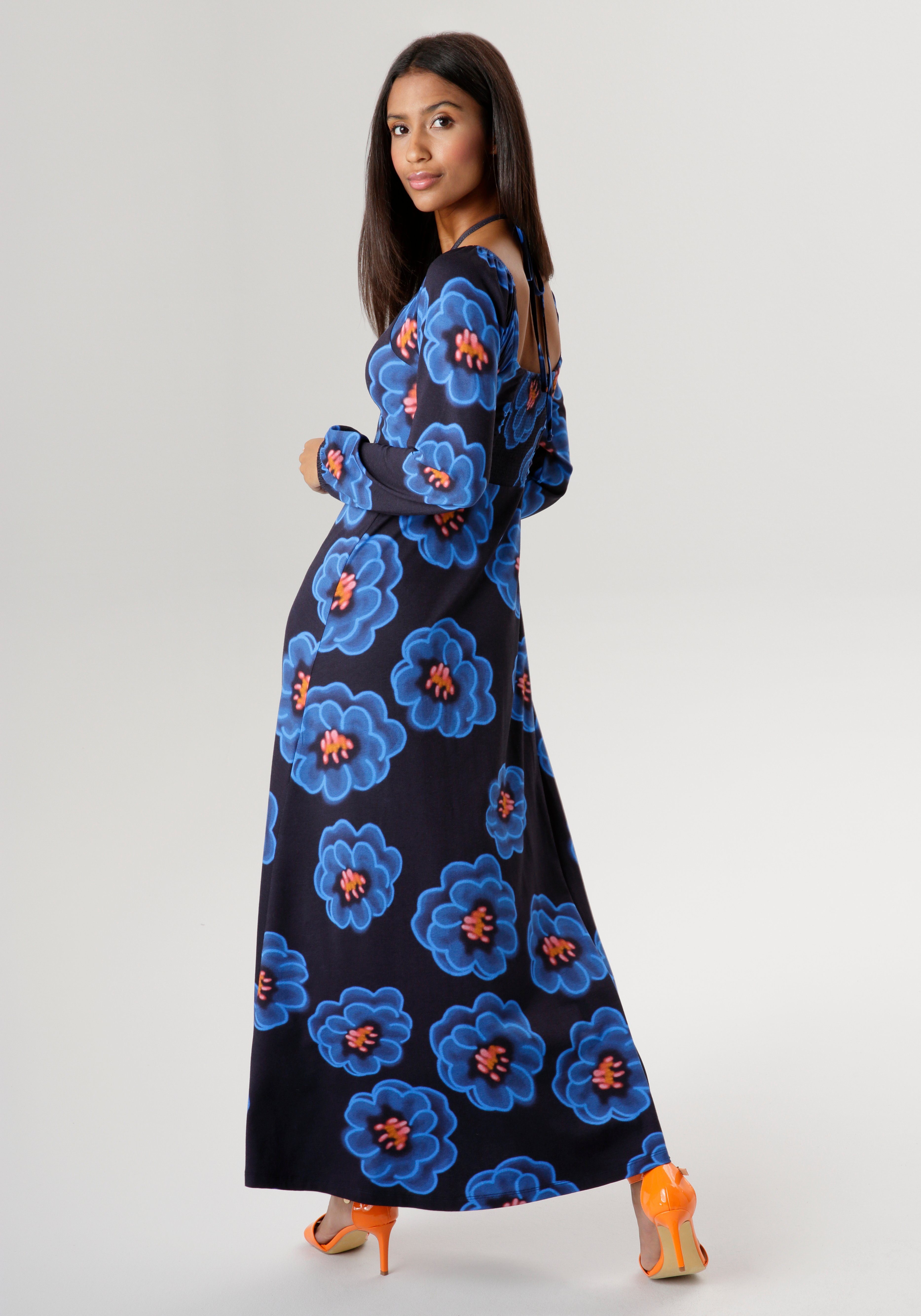Aniston SELECTED Maxi-jurk met variabele draagmogelijkheden nieuwe collectie