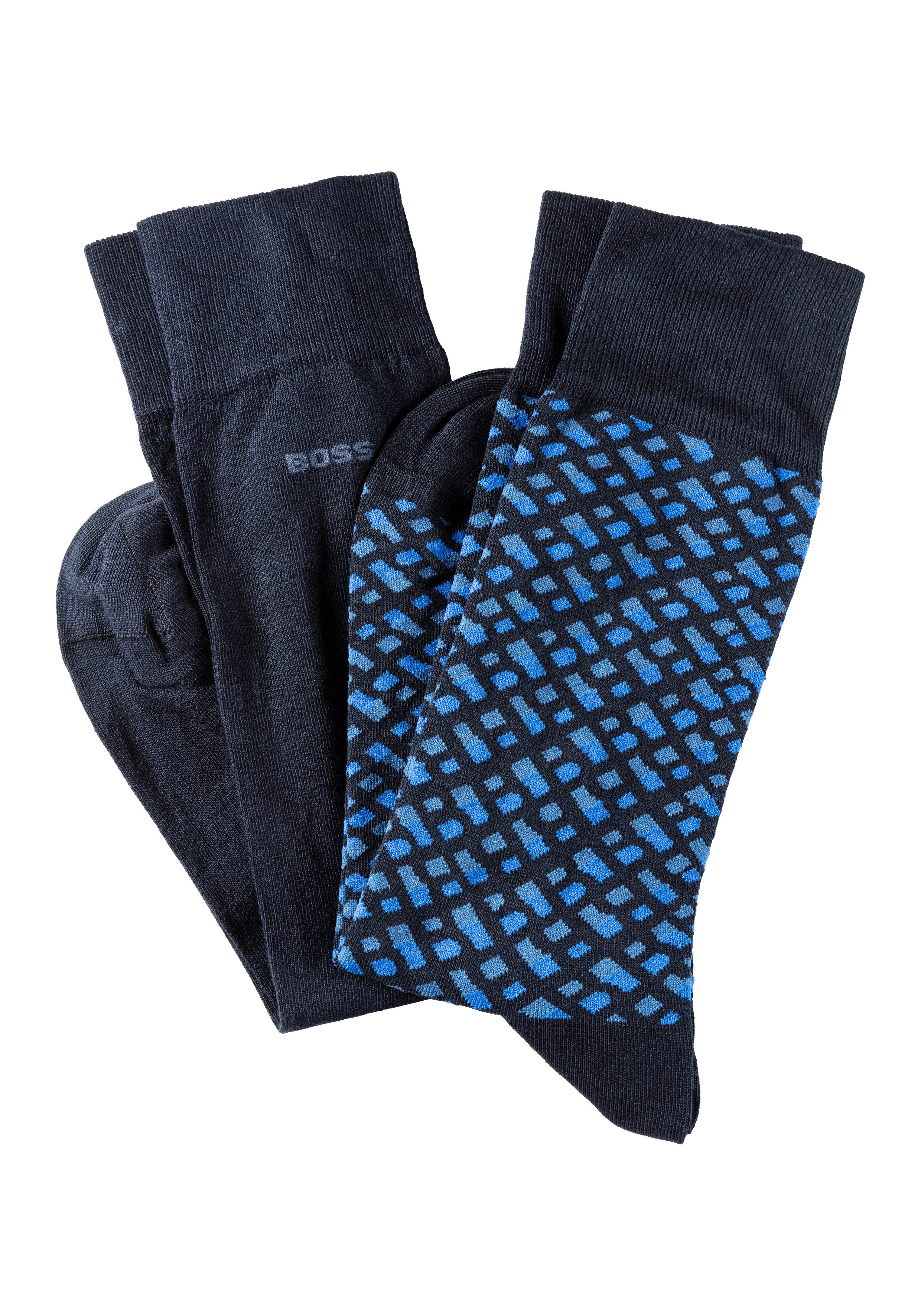 BOSS Sokken 2P RS Monogram CC (set 2 paar)