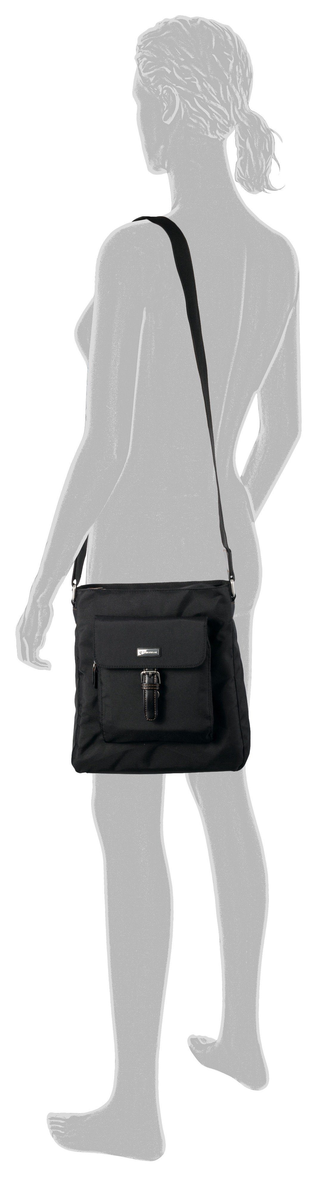 Tom Tailor Hobo-tas Rina van lichtgewicht nylon en ingewikkeld geweven riemband