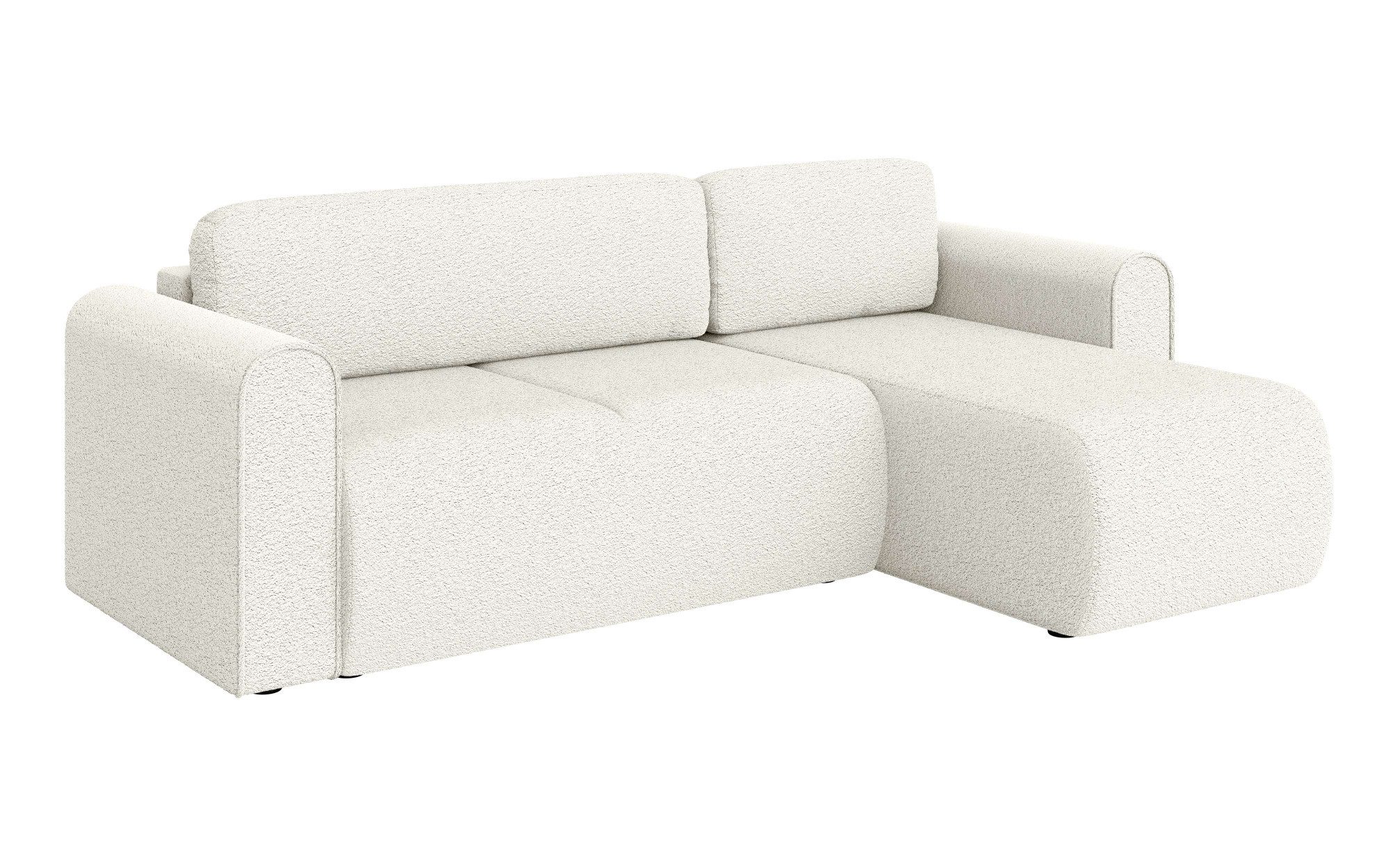 INOSIGN Hoekbank Zacharia optioneel slaapbank met opbergruimte, B/D/H 250/166/86 cm L-vorm met golfondersteuning, recamière aan beide zijden te monteren