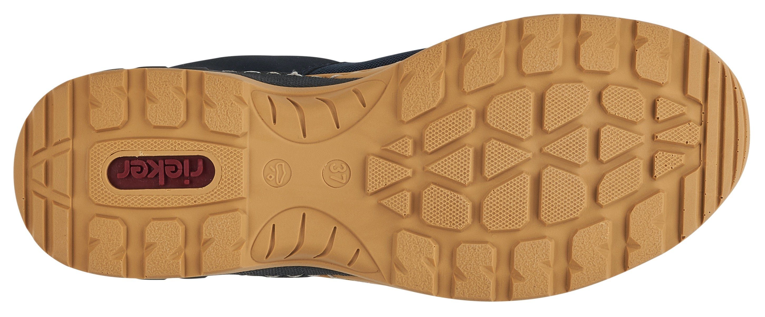 Rieker Slip-on sneakers Trekking Schoen, vrijetijdsschoen, Slipper met verfijnde randnaad