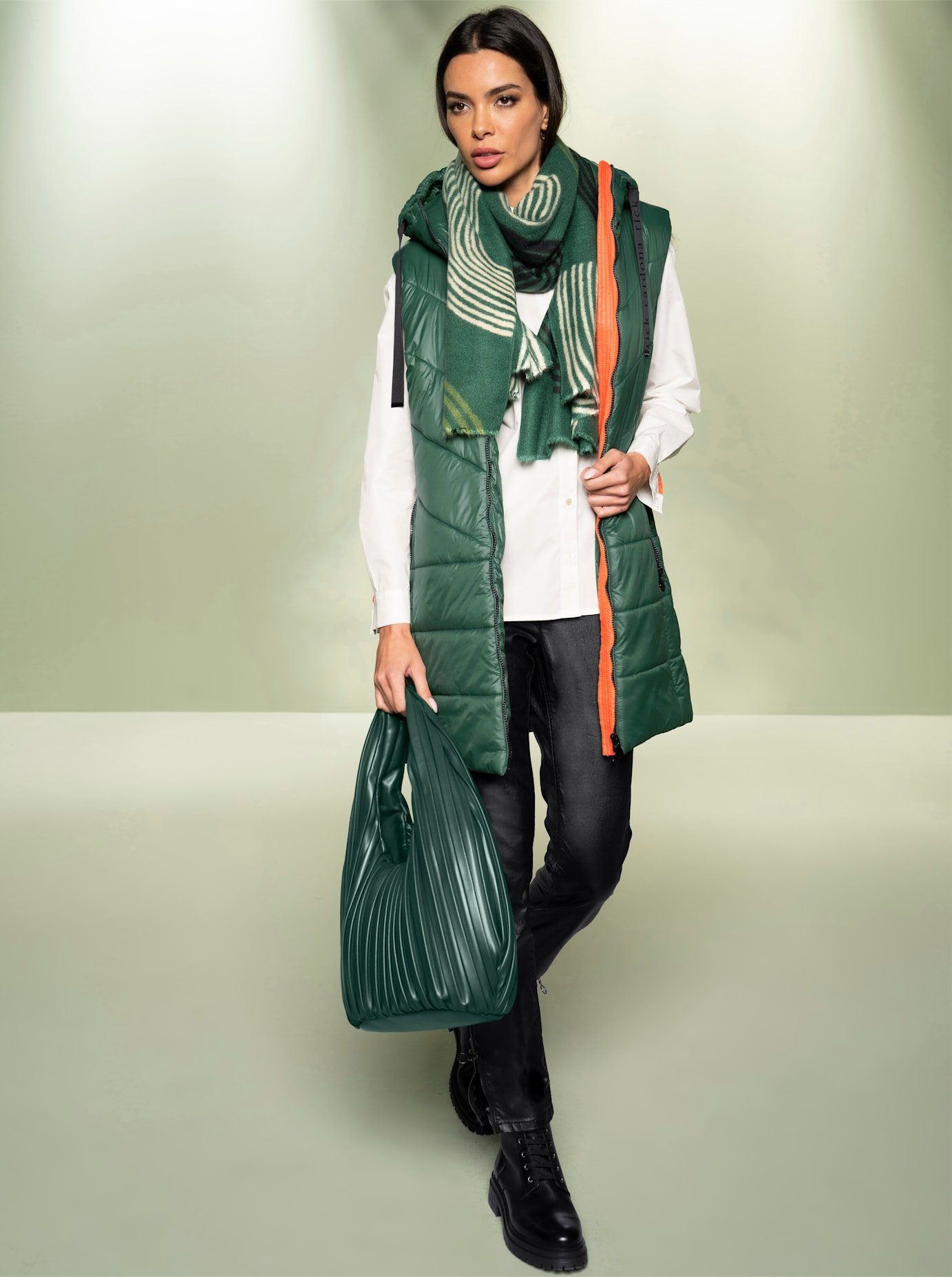 heine Bodywarmer bovenkleding maat 36 groen
