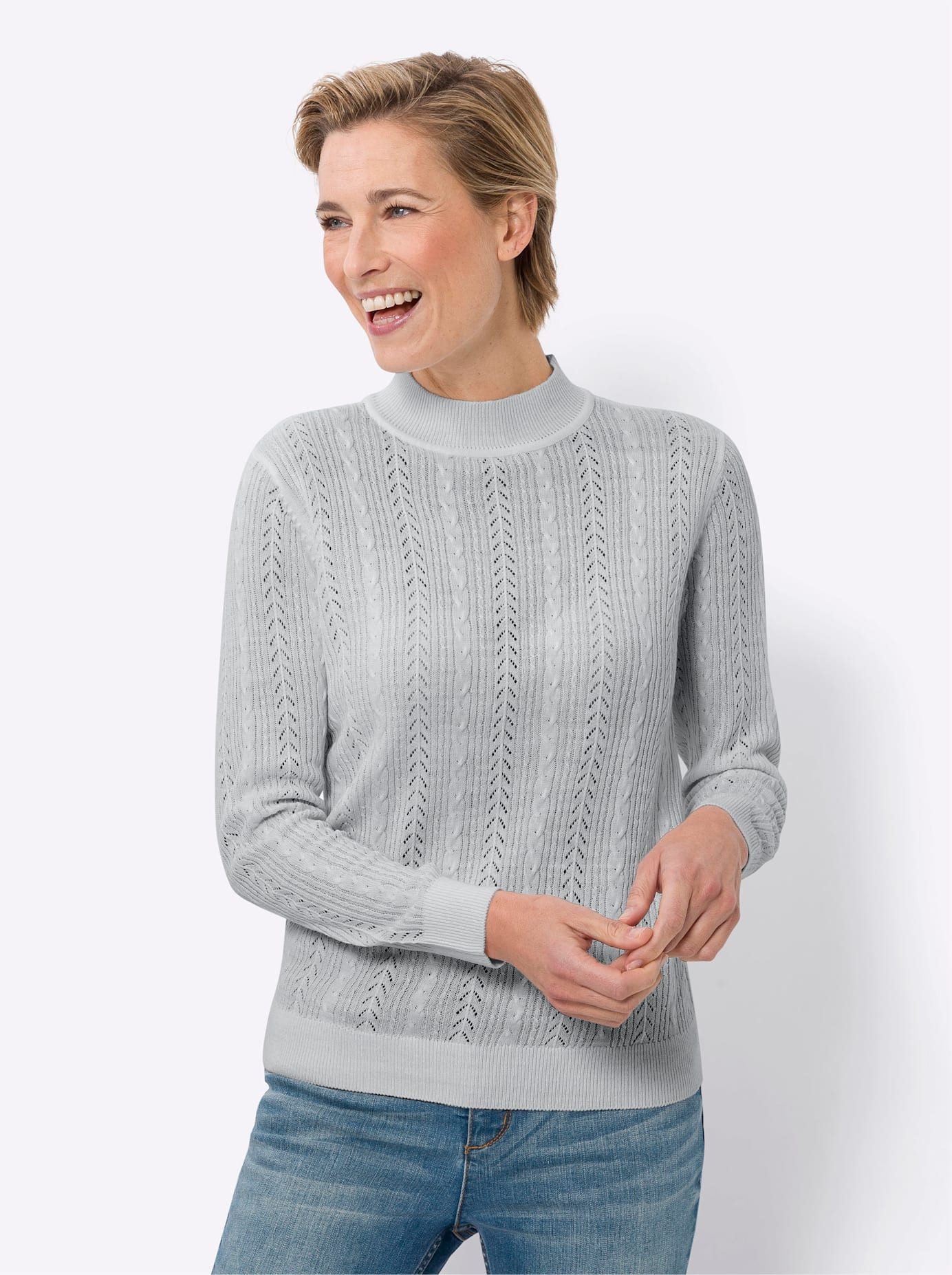 Classic Basics Trui met staande kraag Trui met opstaande kraag