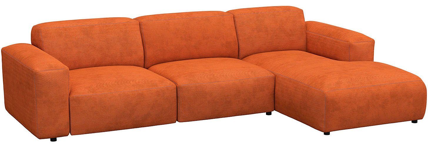 FLEXLUX Hoekbank Lucera comfortabel en comfortabel door hoogwaardige zitconstructie, L-vorm