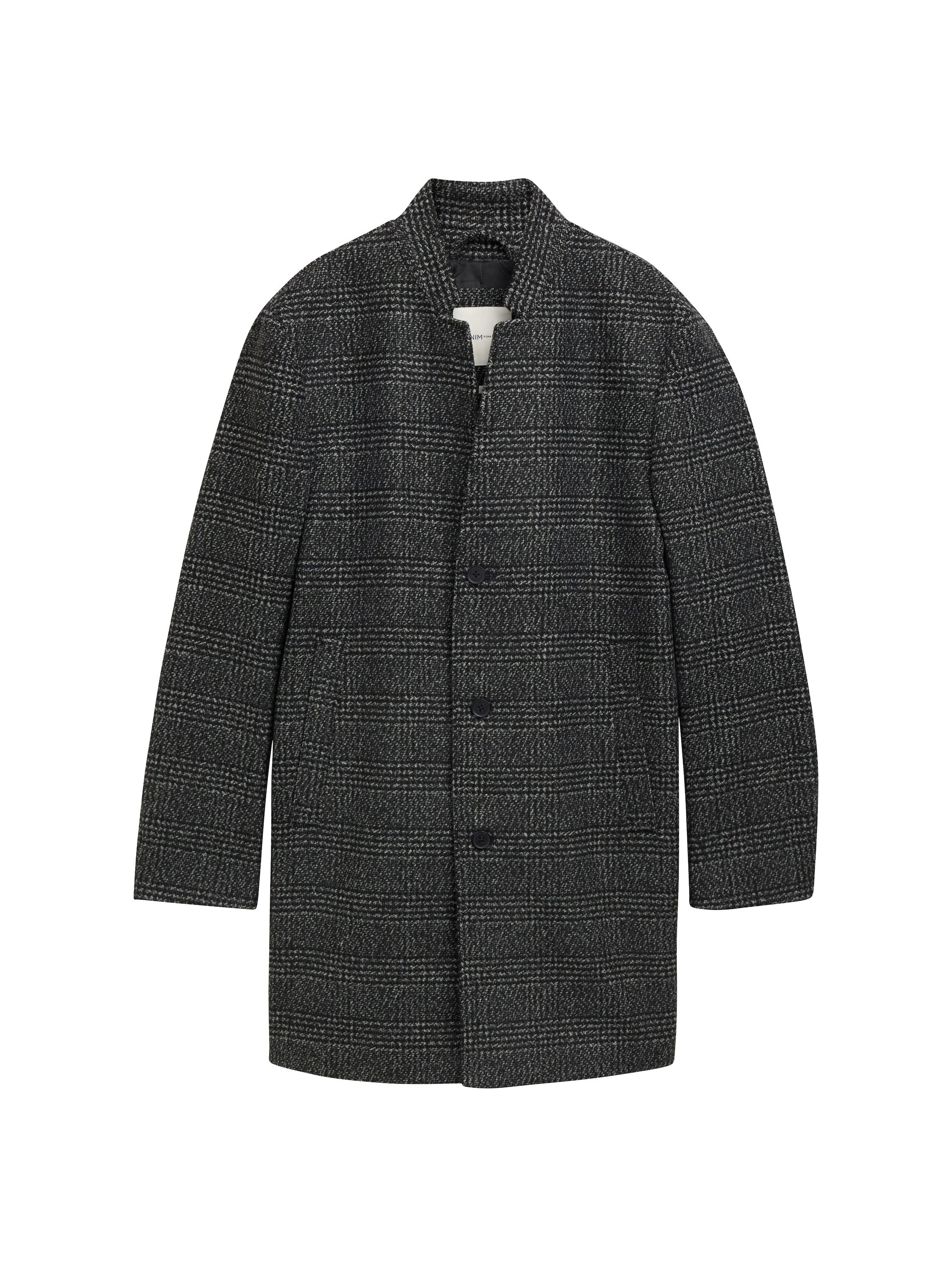 Tom Tailor Denim Wollen jas met wolaandeel