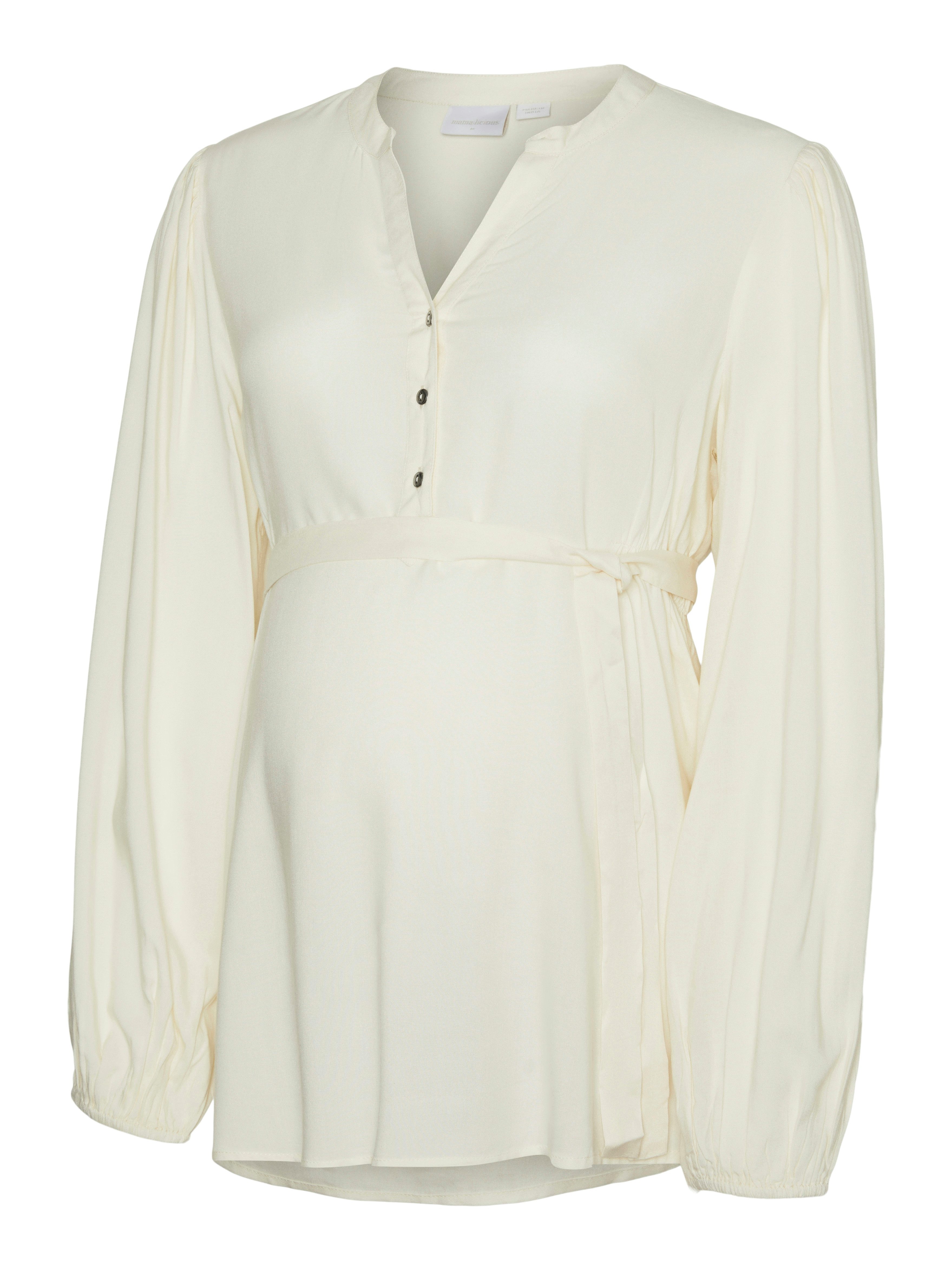 Mamalicious Zwangerschapsshirt MLMERCY LIA L S WO TOP 2F NOOS