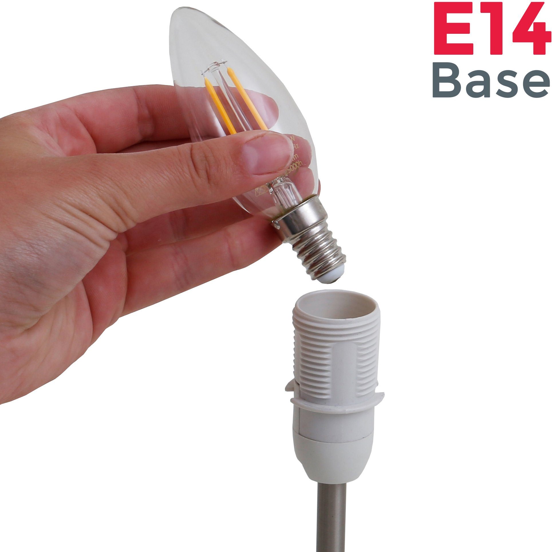 B.K.Licht Tafellamp LED nachttafellamp met schakelaar E14 IP20 stof taupe mat-nikkel