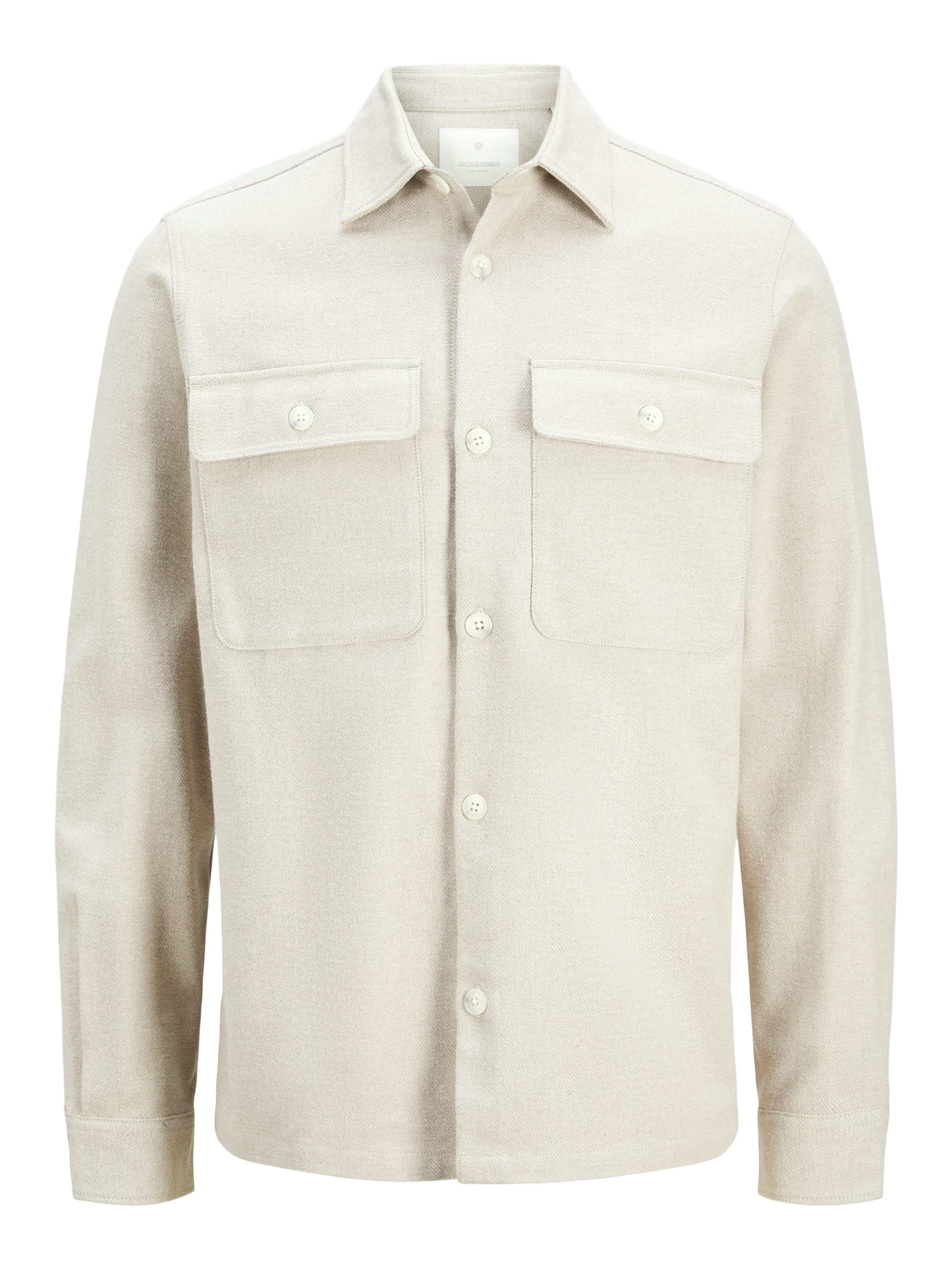 Jack & Jones Overhemd met lange mouwen JPRRAYMOND MELANGE SOLID LS OVERSHIRT SN