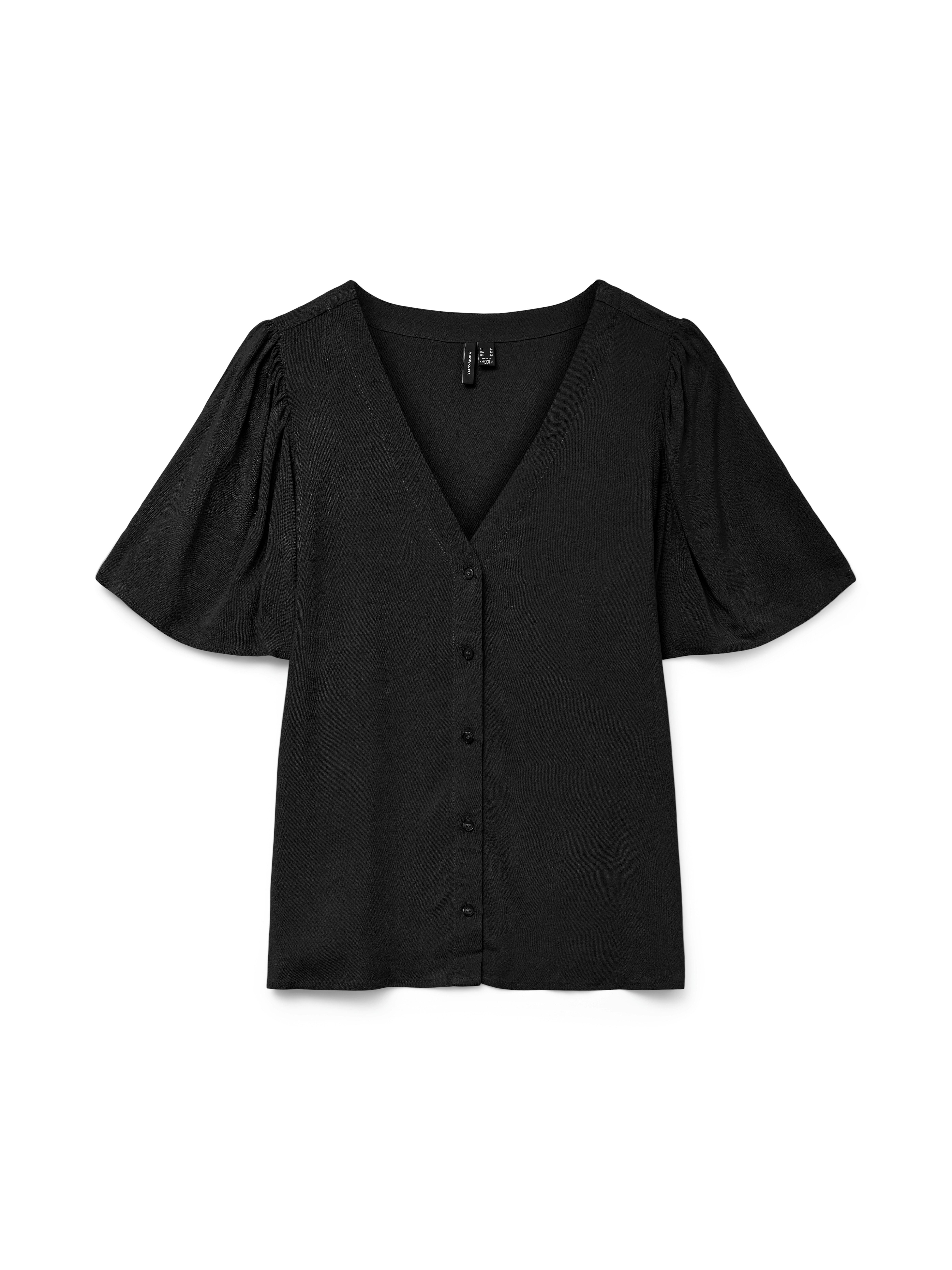 Vero Moda Blouse met korte mouwen VMALBA SS V-NECK SHIRT WVN GA