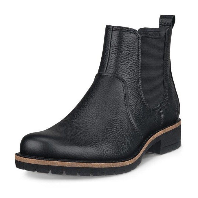Ecco Chelsea-boots ELAINA , instaplaarzen, enkellaars, blokhak, met stretch dames chelsea boots maat 40 zwart