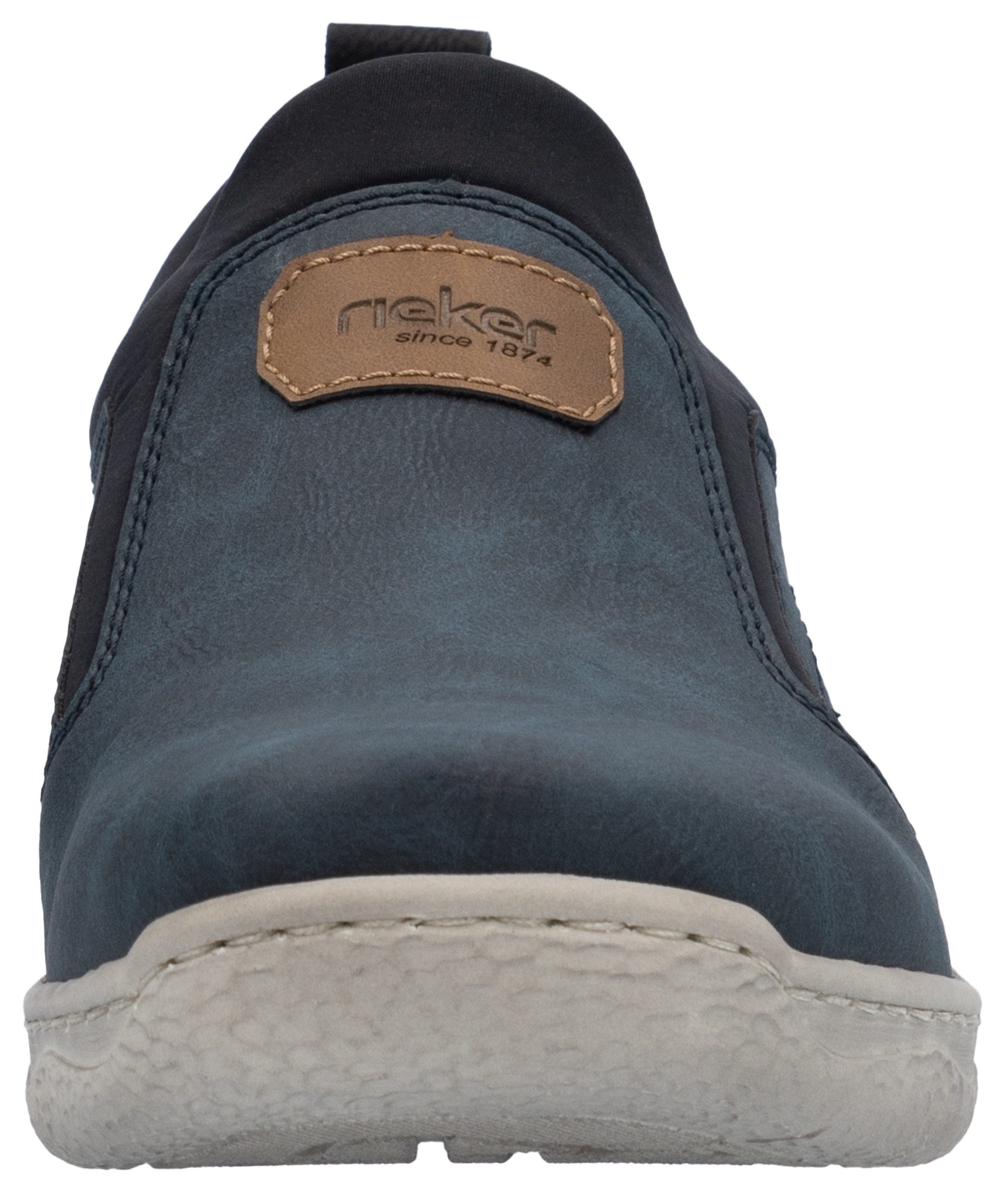 Rieker Slip-on sneakers , vrijetijdsschoen, lage schoen, sneaker met elastische band, om in te stappen