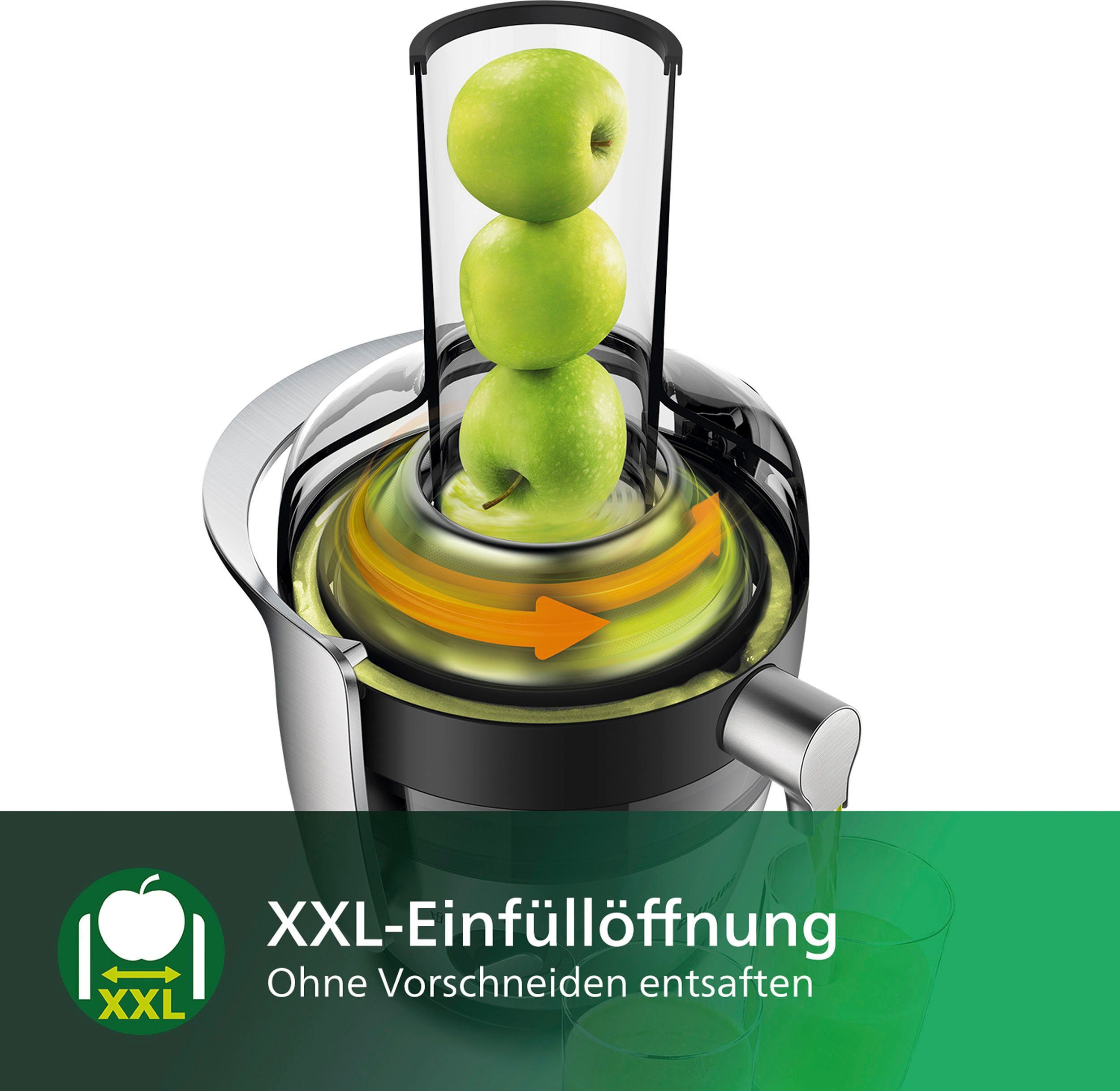 Philips Vruchtenpers HR1921/20 Avance met geotech vergiet, quickclean en voorspoelfunctie