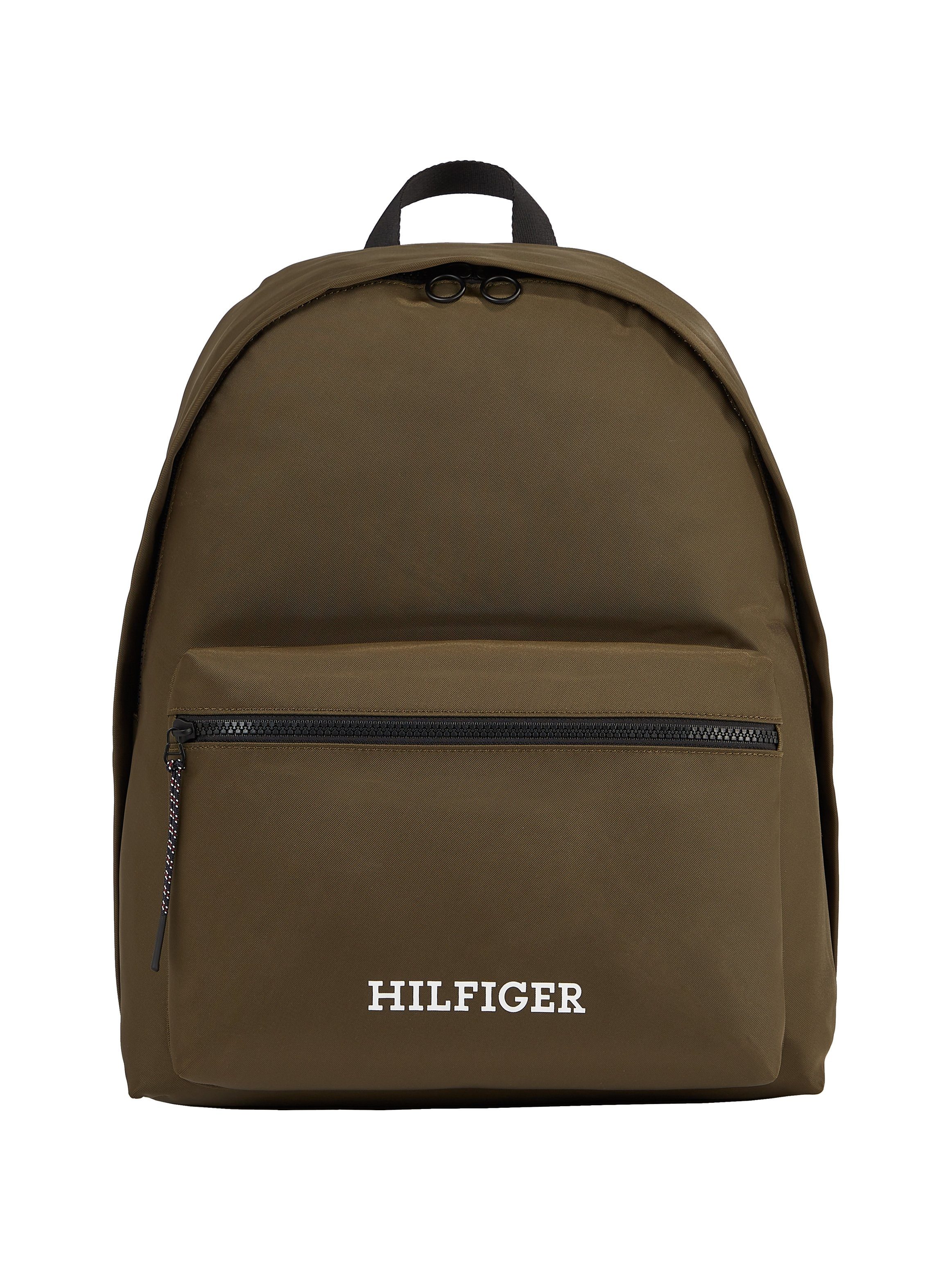 Tommy Hilfiger Th Monotype Dome Bag army green backpack