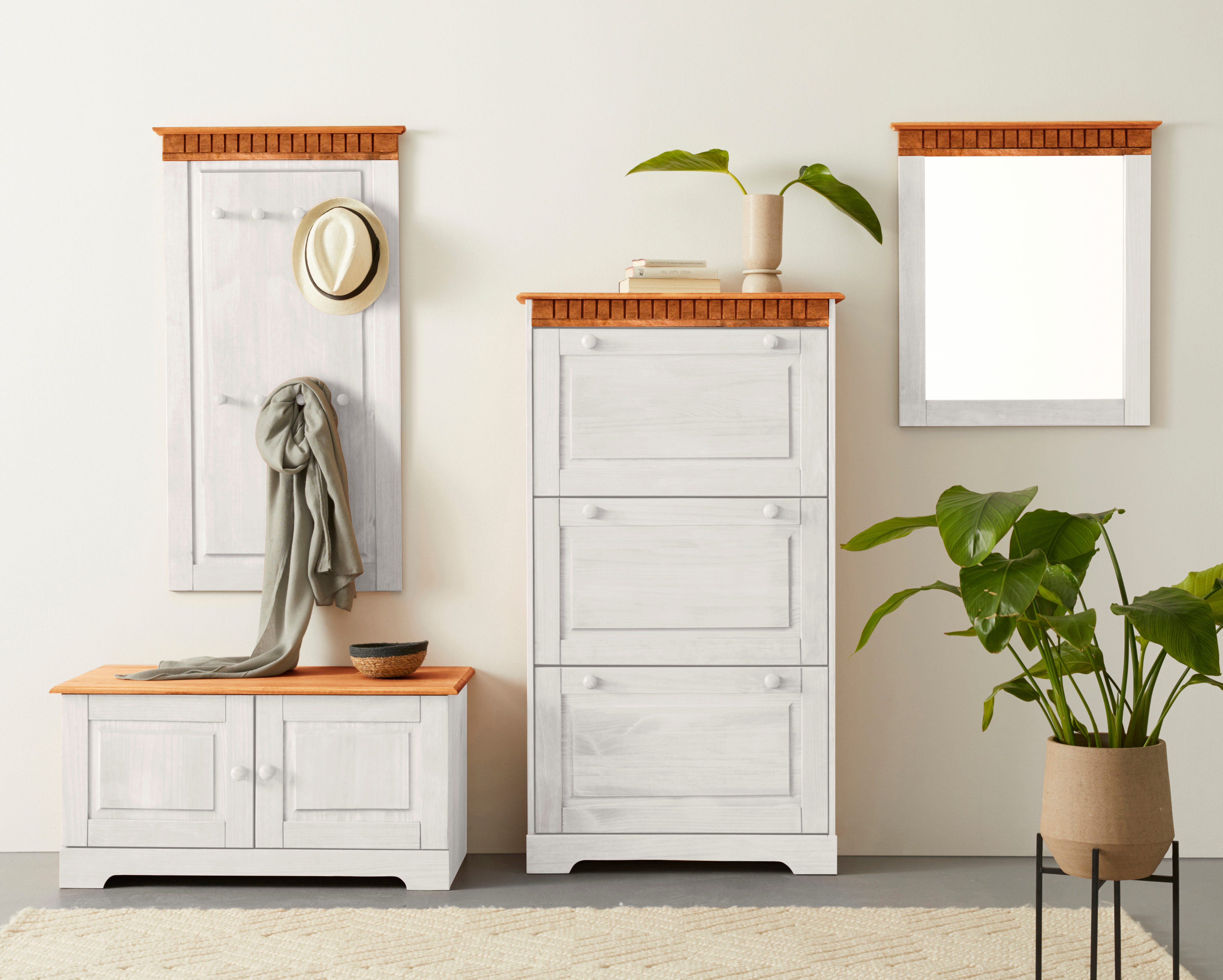 Home affaire Schoenenkast Lisa met 3 kleppen, hoogte 134 cm, breedte 75 cm