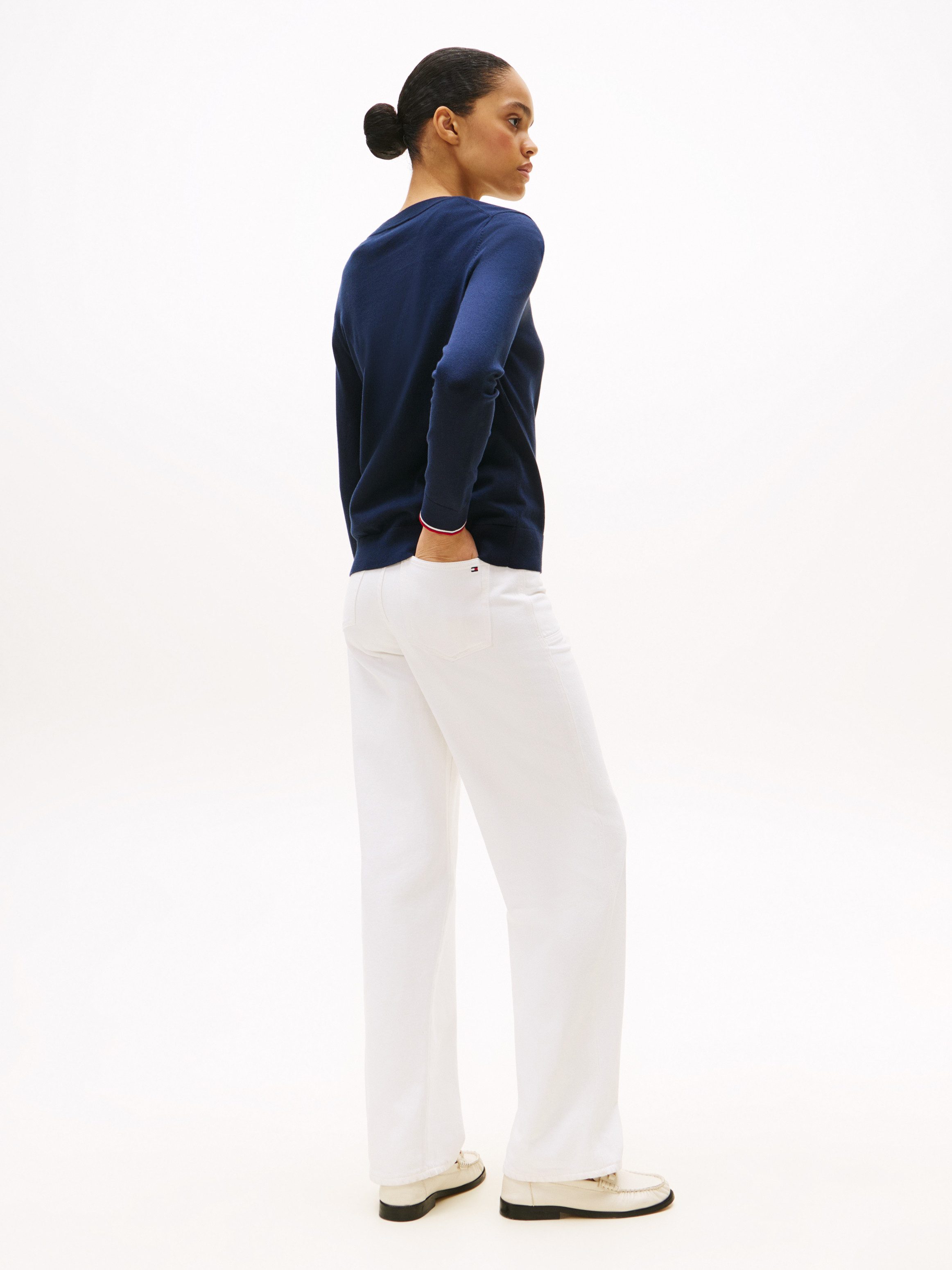Tommy Hilfiger Trui met ronde hals CO JERSEY STITCH LS C-NK SWT