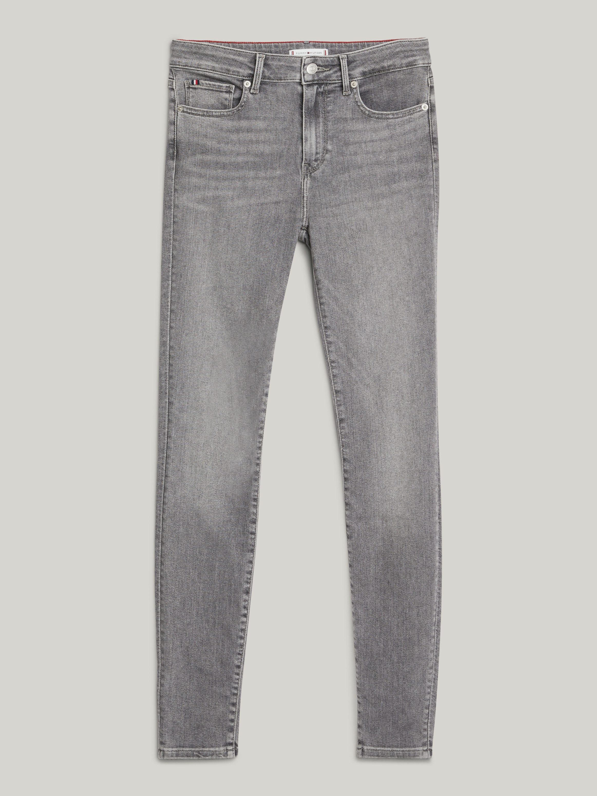 Tommy Hilfiger Skinny fit jeans TH FLEX COMO SKINNY RW GYA met tommy hilfiger logo-badge (TH FLEX COMO SKINNY RW)