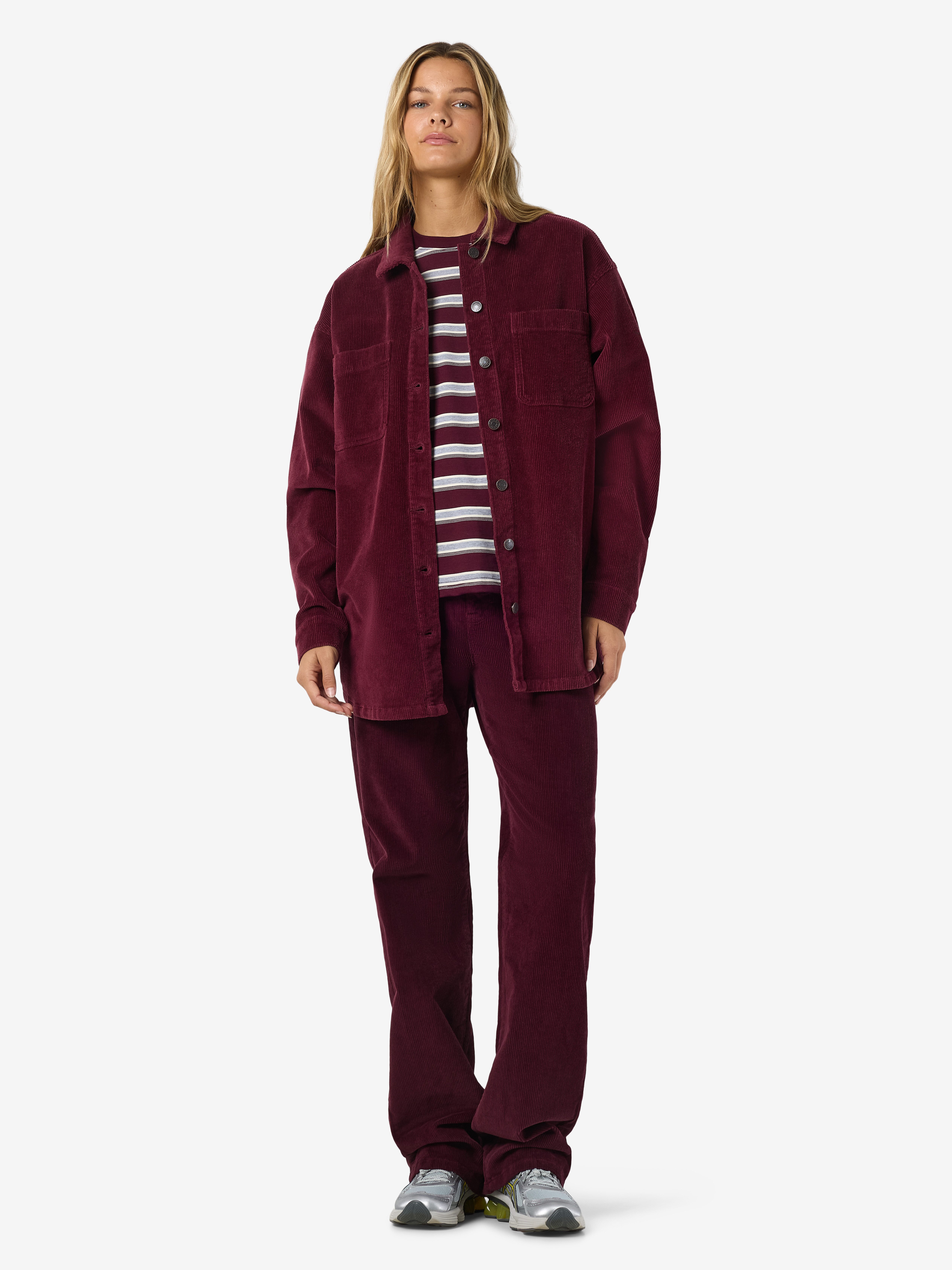Noisy may Cordjasje NMALVA L/S SHACKET COLORED CORDUROY NOOS