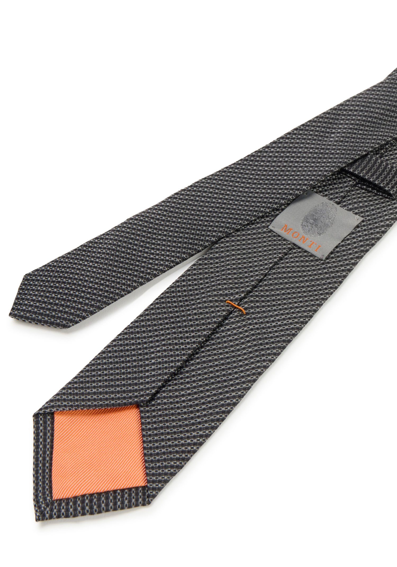 MONTI Stropdas van pure zijde, minimalistisch patroon, 6,5 cm breed