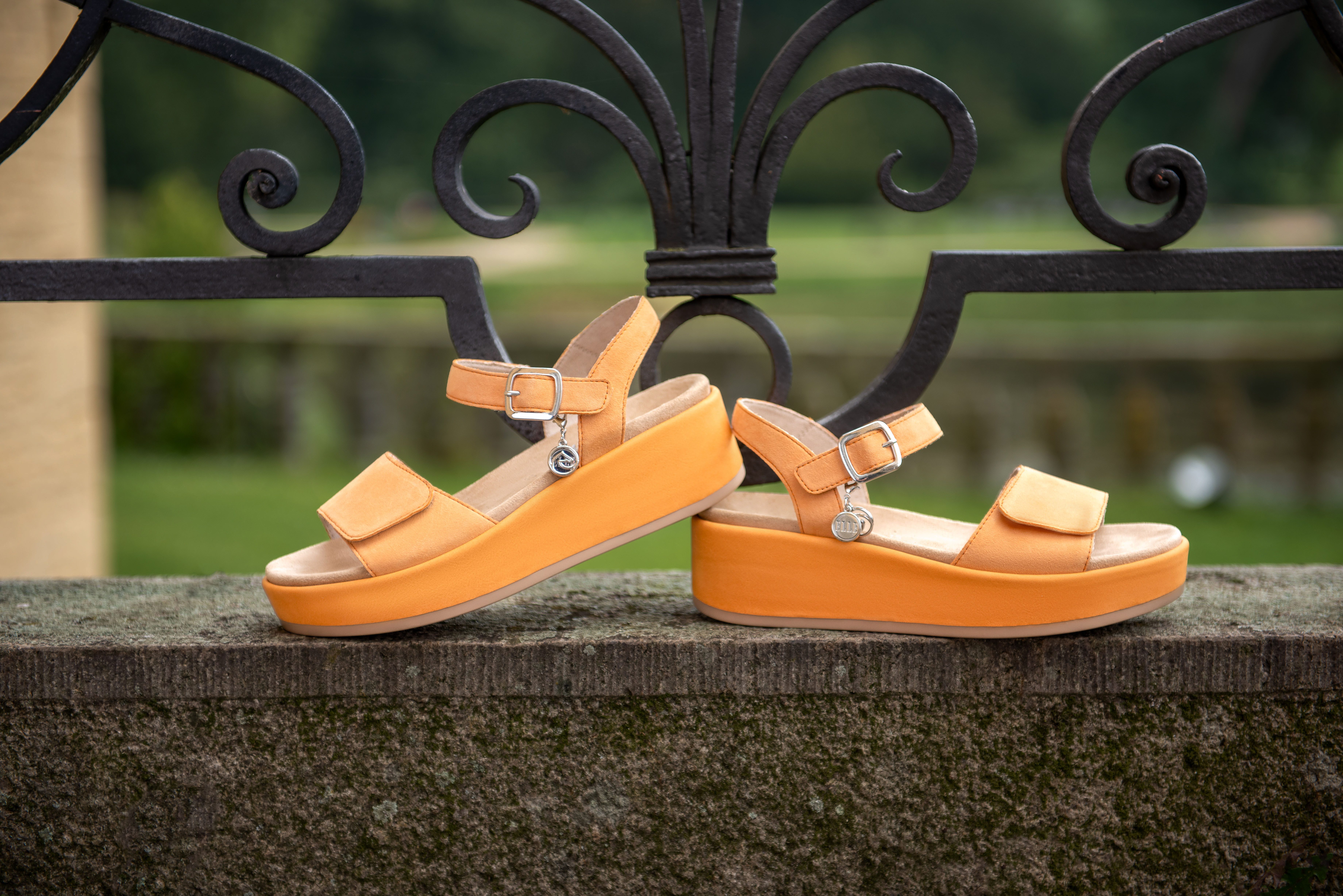 Remonte Sleehaksandaaltjes ELLE-Collection zomerschoen, sandaal, sleehak, met soft foam-uitrusting