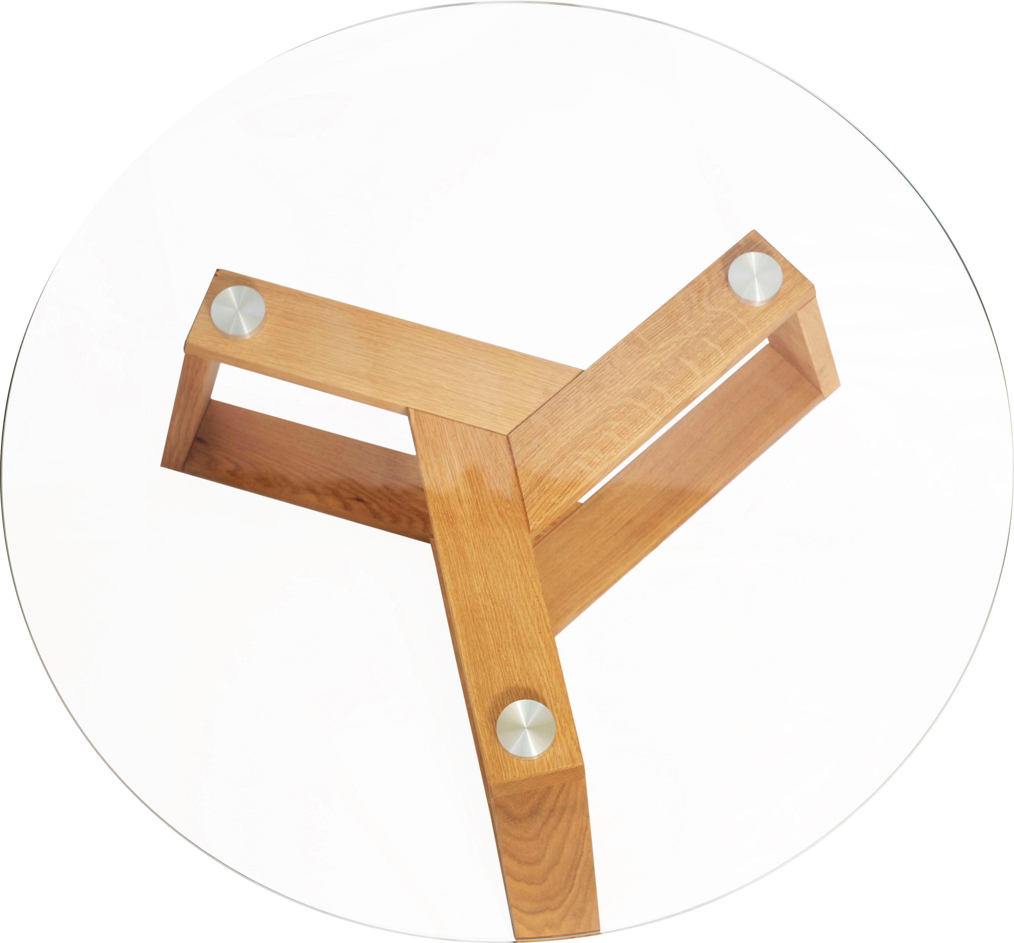Home affaire Salontafel Mantua Diameter glazen blad: 90 cm