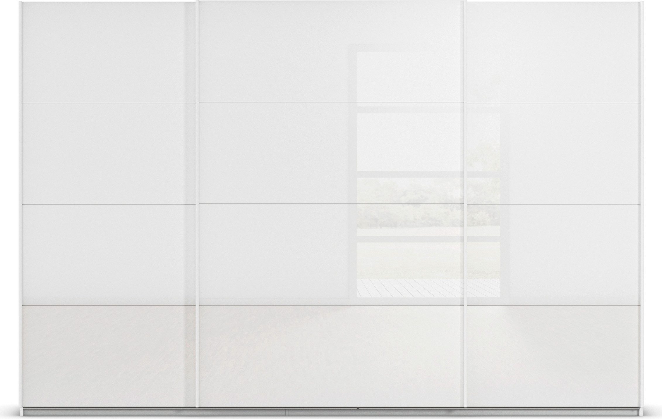 rauch Schuifdeurkast Kledingkast Kast Garderobe AGORDO met Glasfront doordachte binnenuitrusting, in 4 breedtes en 2 hoogtes made in germany