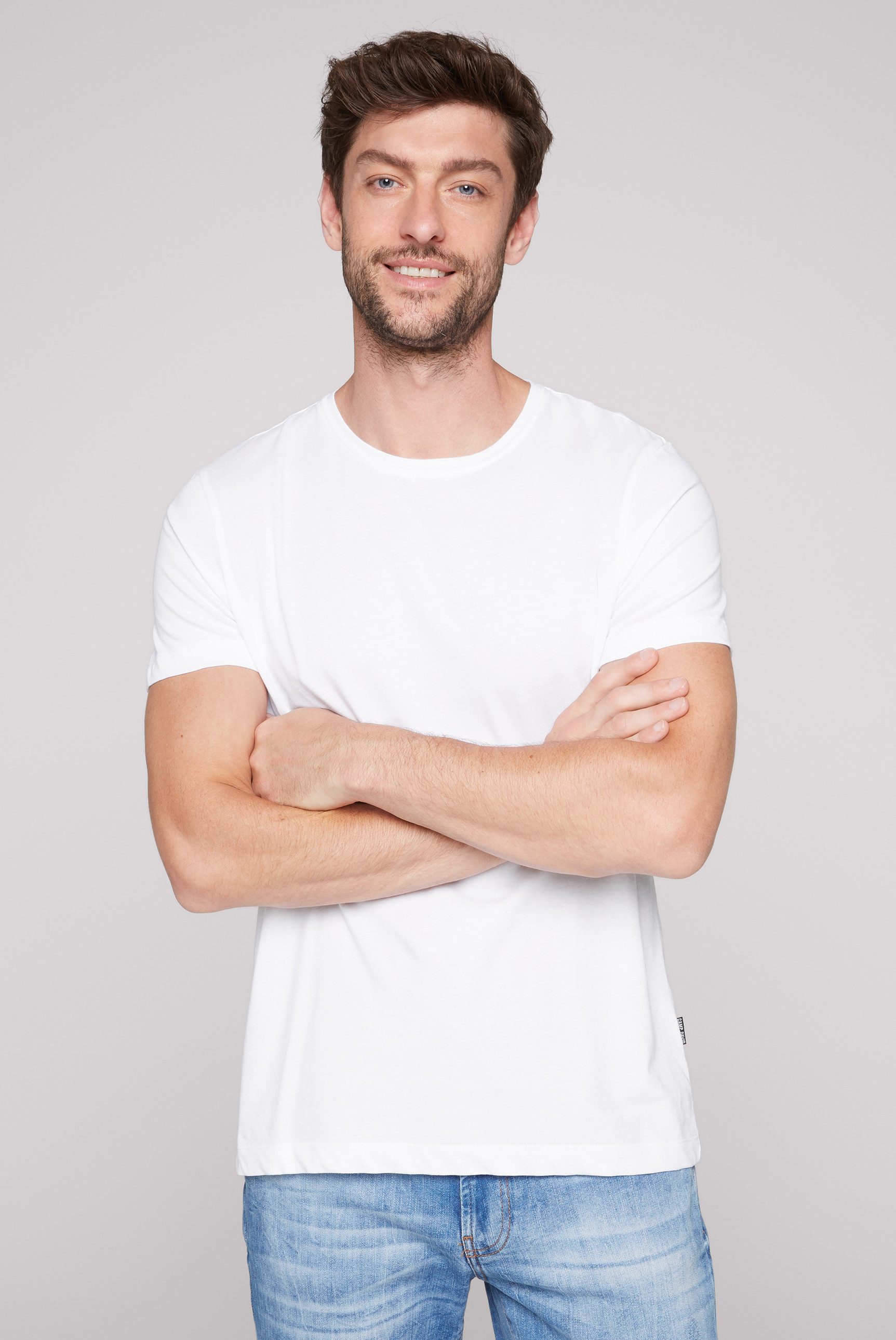 CAMP DAVID T-shirt in 2-pack met ronde hals