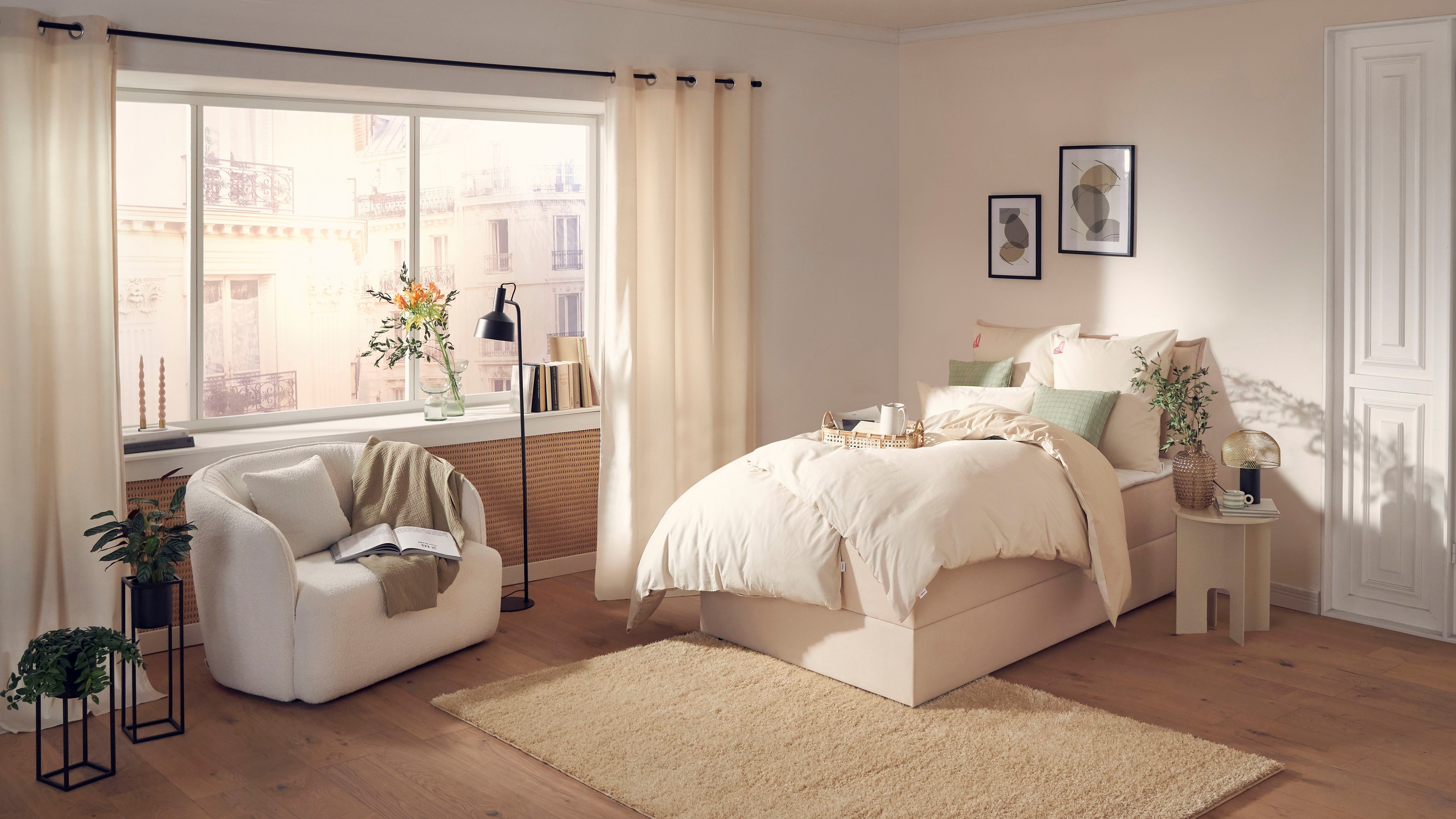 andas Boxspring Lichtgewicht inclusief bedkist & topmatras, in 4 breedten en 2 hardheden