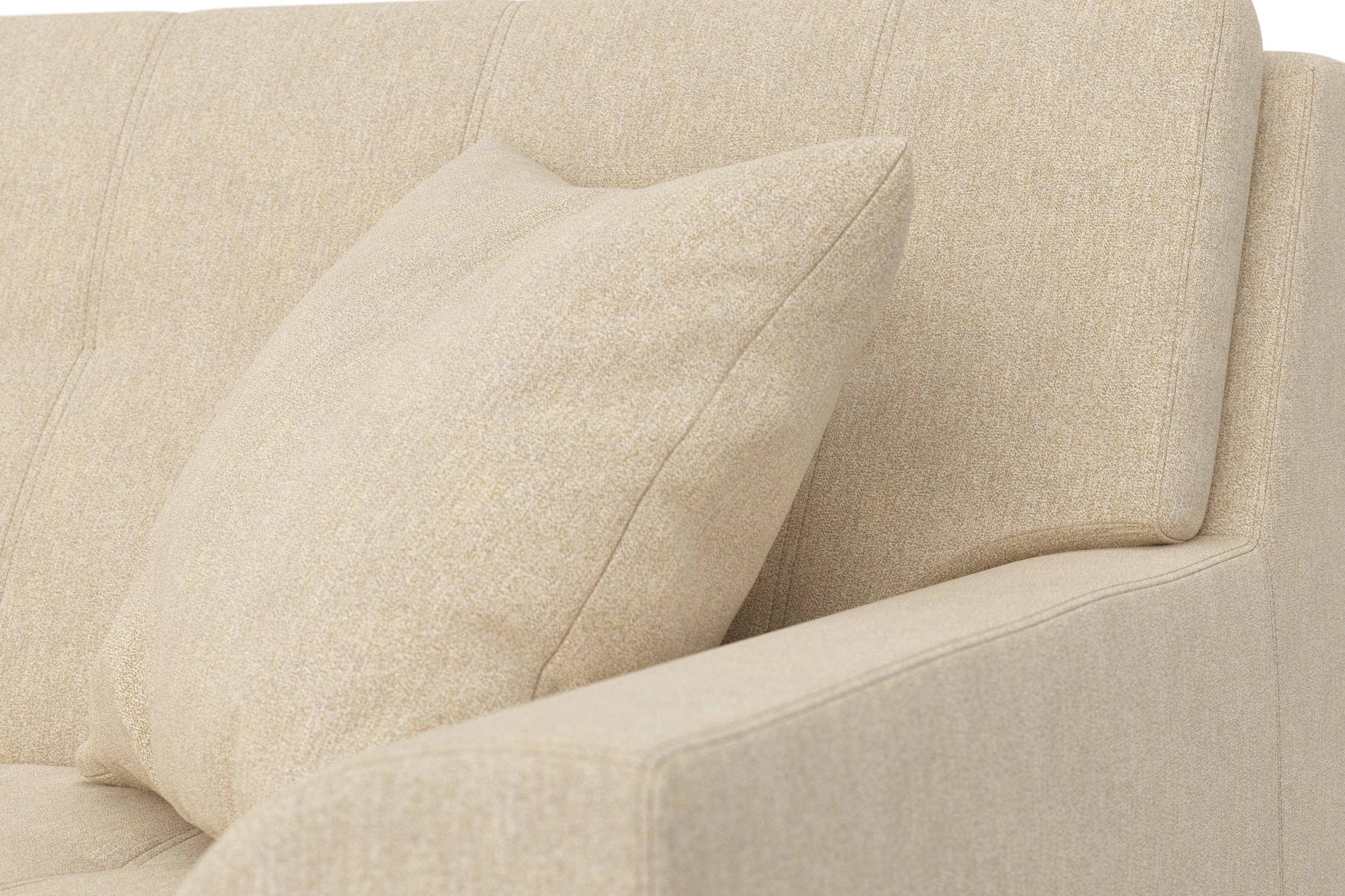 DOMO collection Hoekbank Treviso veel bekledingen, ook in cord, L-vorm, B/D/H: 267/80/83 cm optioneel met slaapbank functie, incl. sierkussens, hoogwaardig doorgestikt patroon