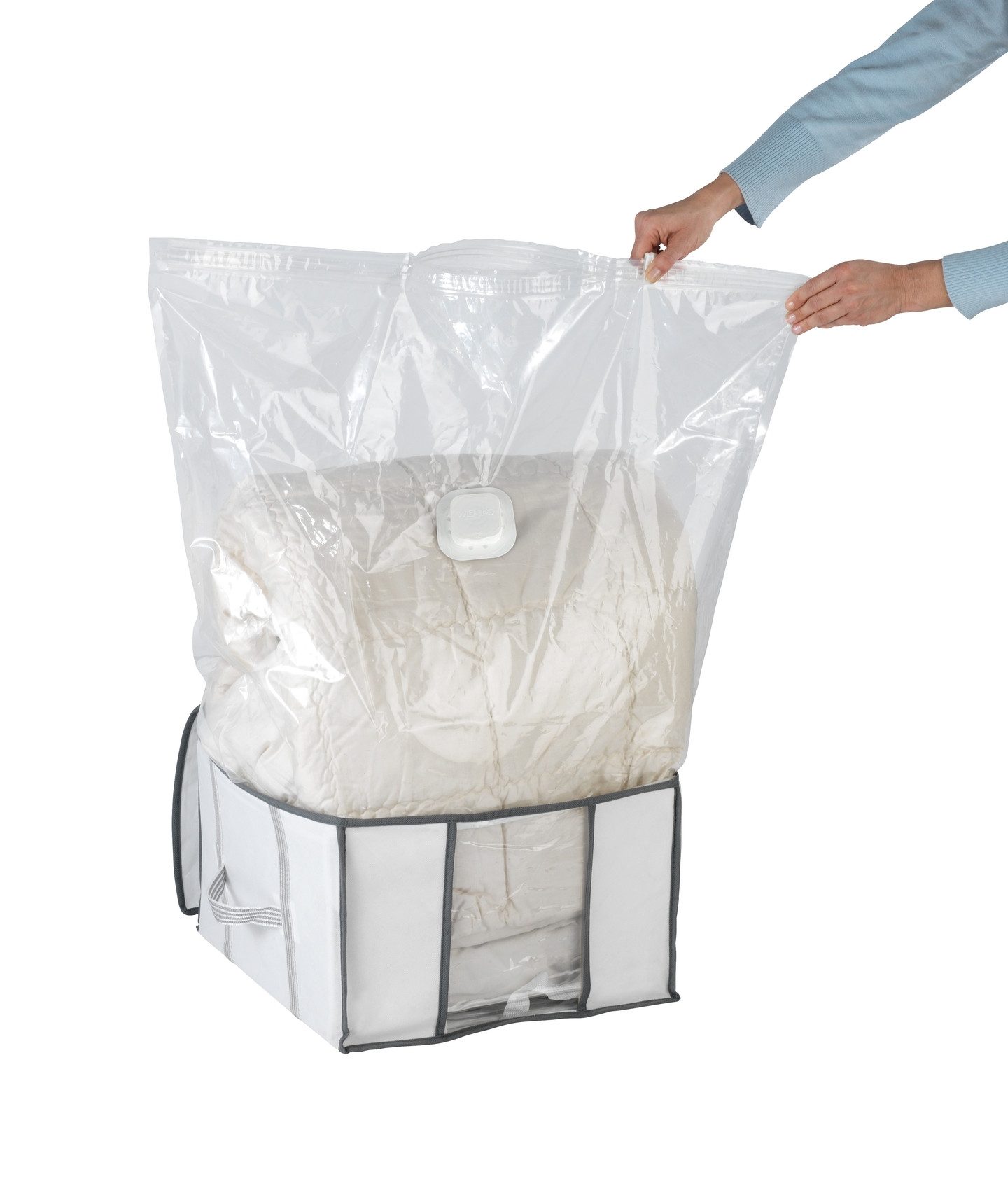 WENKO Onderbedlade Vacuüm-softbox S Ruimtebesparing door vacuüm