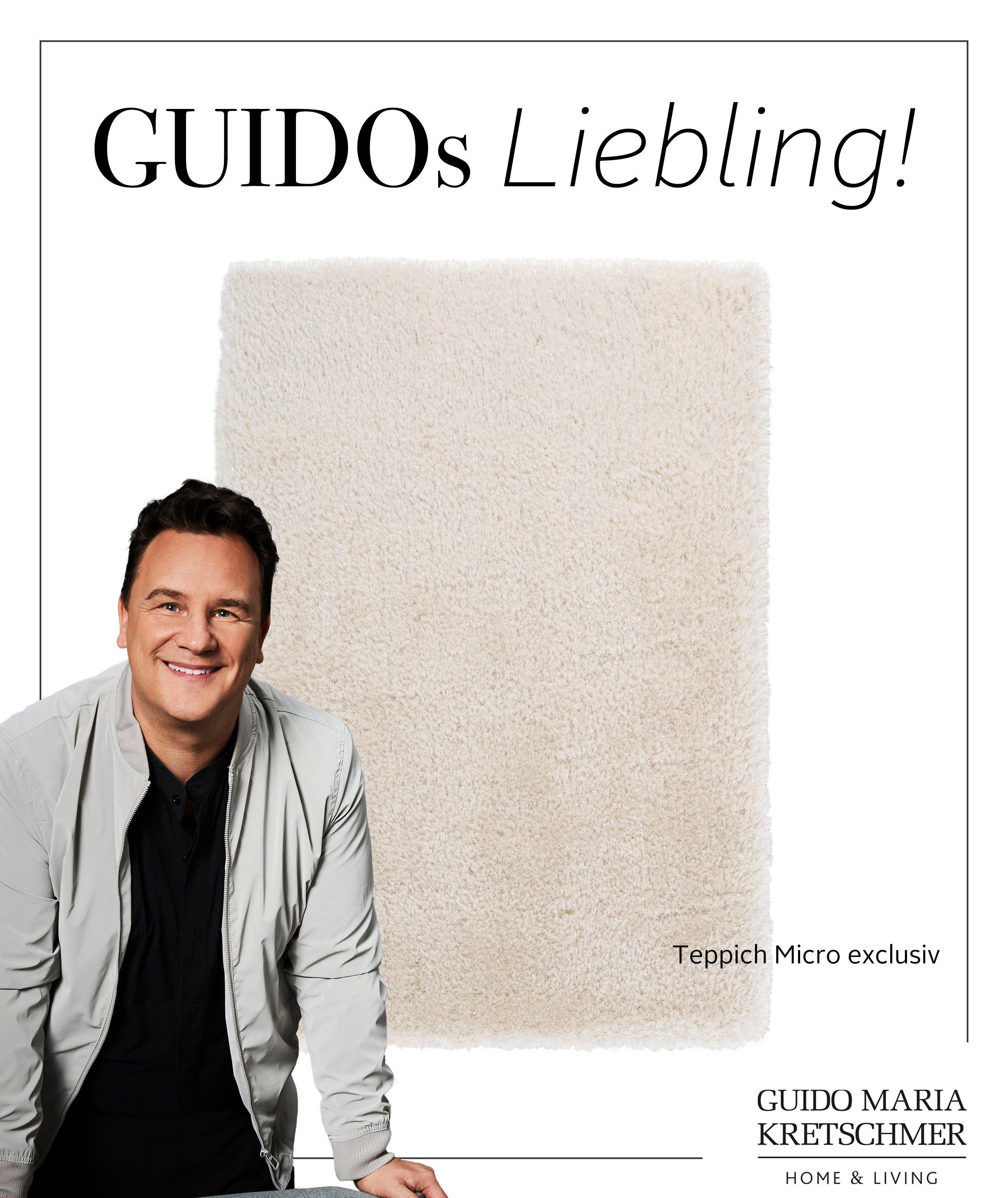 Guido Maria Kretschmer Home&Living Hoogpolig vloerkleed Micro exclusieve tapijt, zeer hoge pool, zacht door microvezel