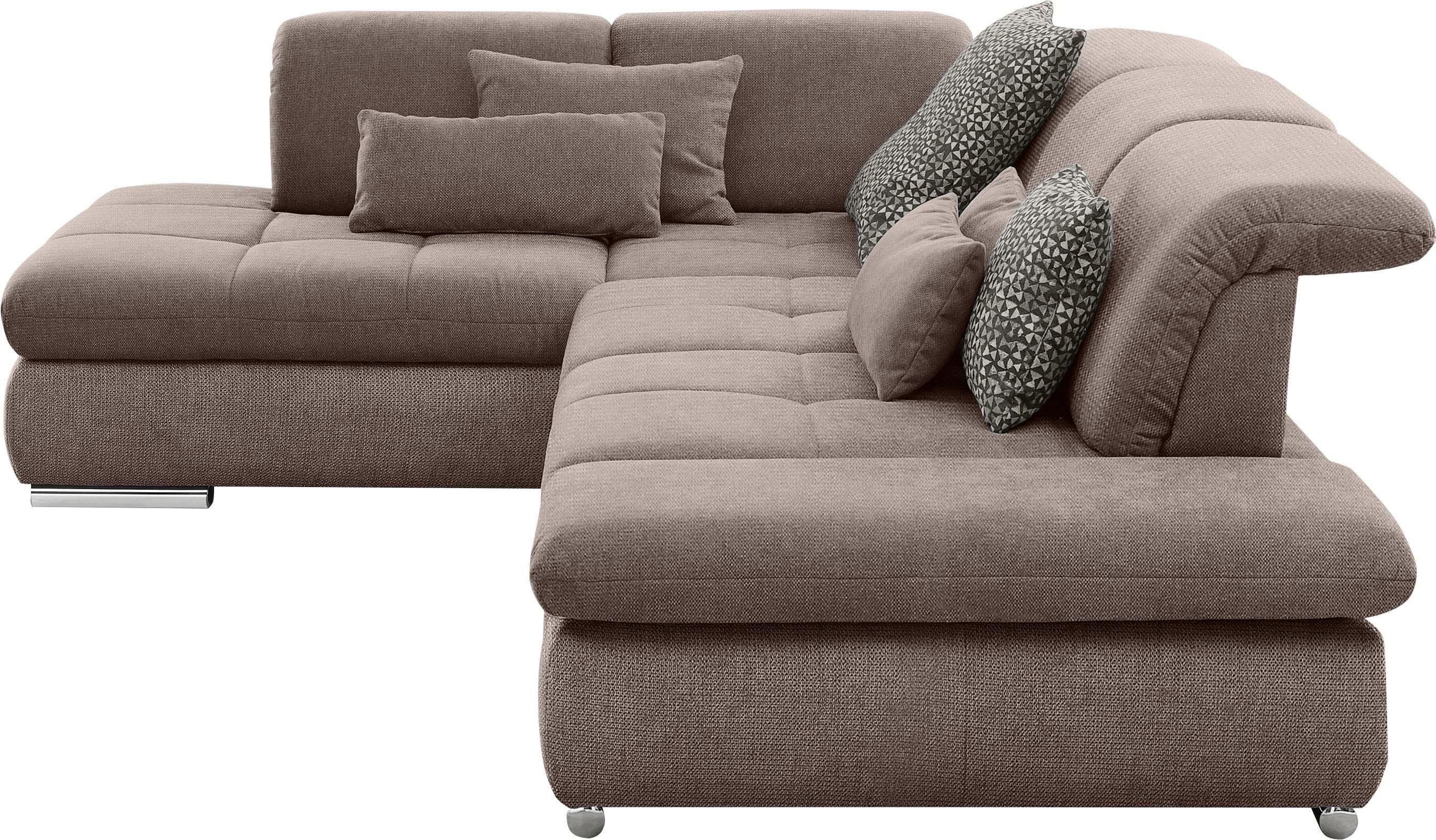 set one by Musterring Hoekbank SO 4100 met comfortabele pocketvering en hoofdeindeverstelling,
