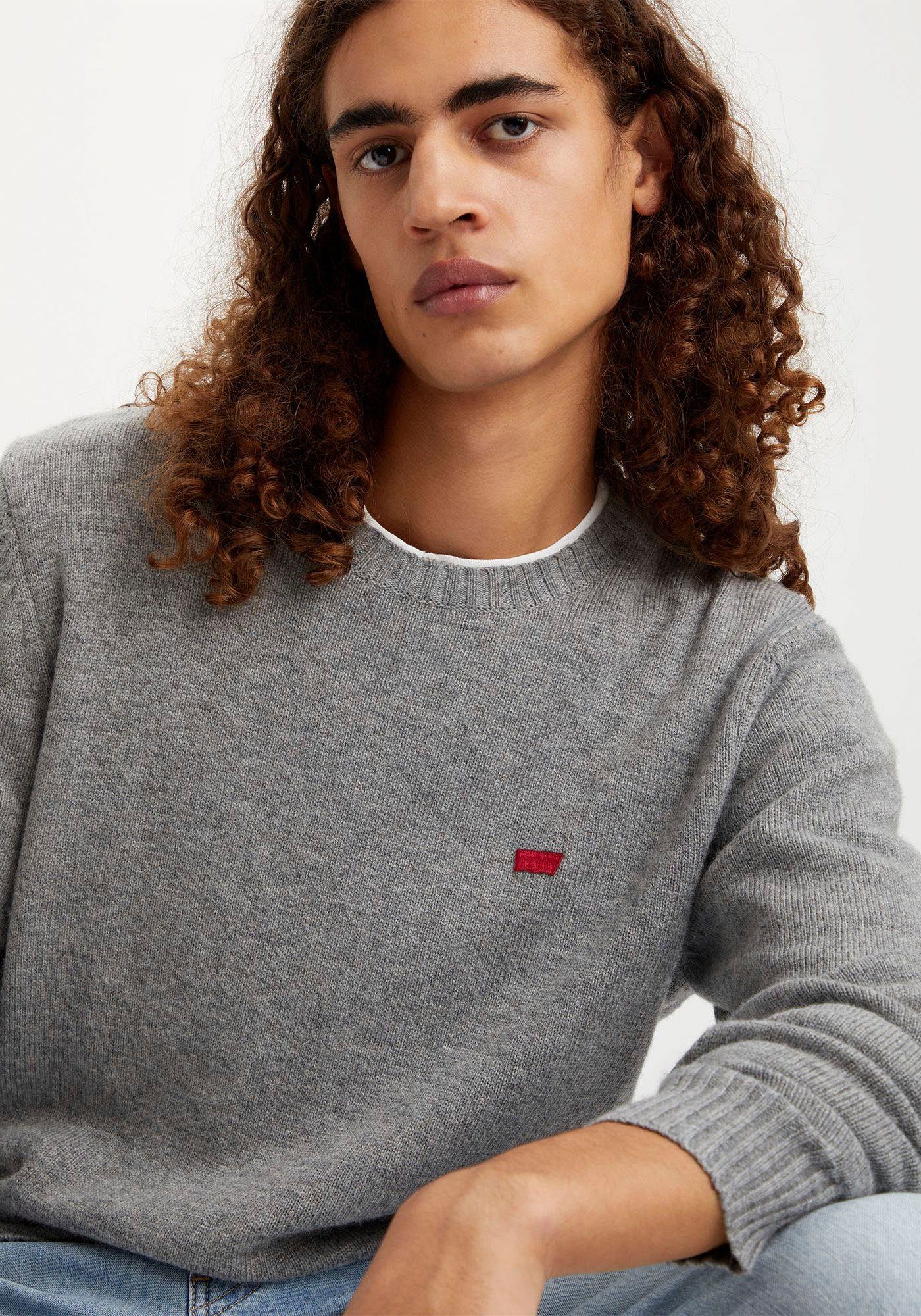 Levi's® Wollen trui ORIGINAL HM SWEATER in klassieke ronde halsvorm