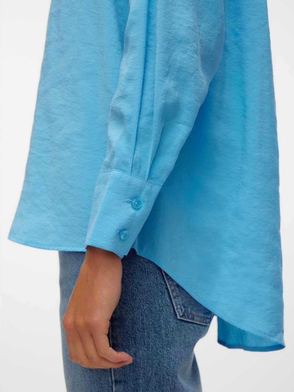 Vero Moda Overhemdblouse VMQUEENY LS OVERSIZE SHIRT WVN GA NOOS