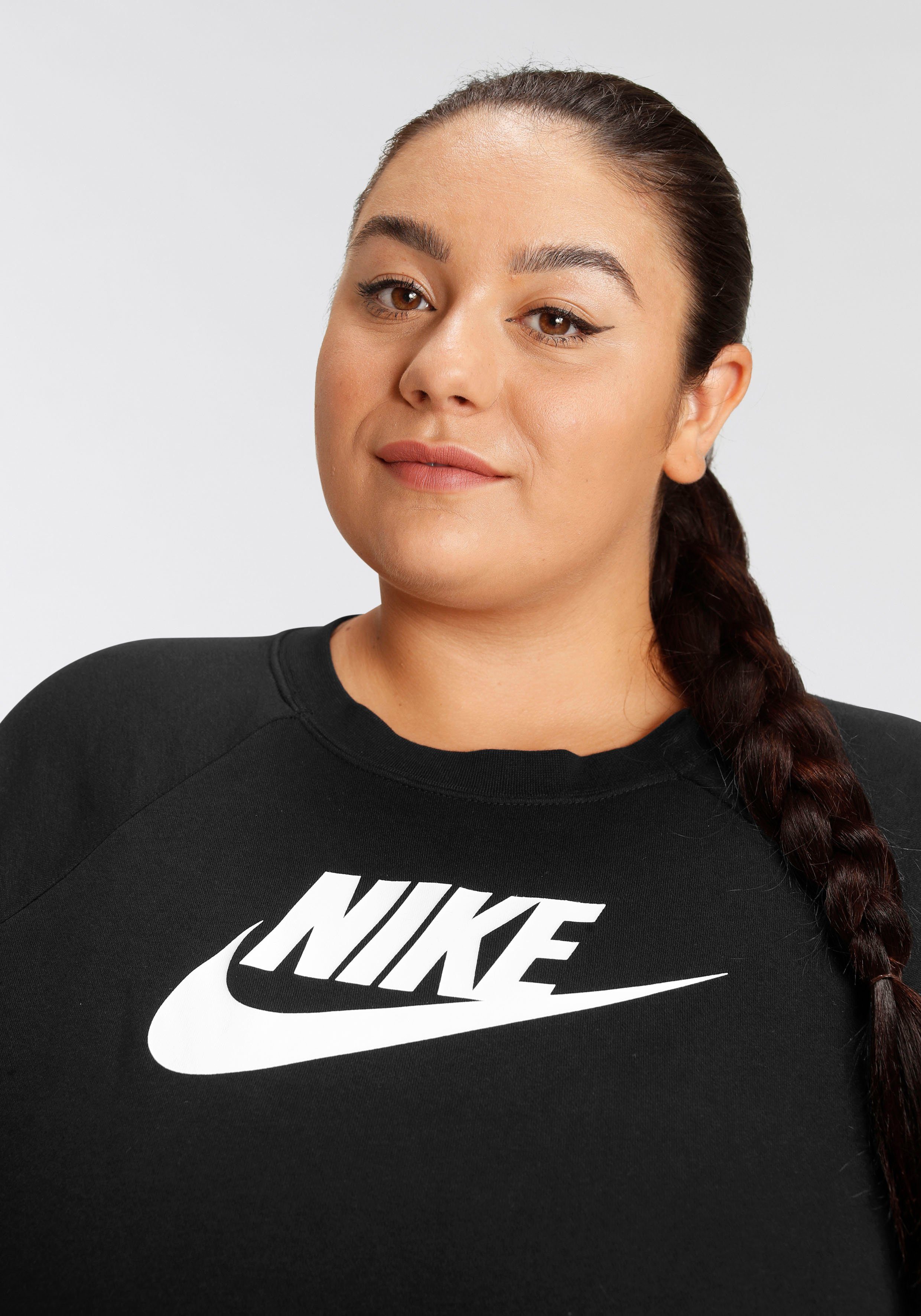 Nike Sportswear Sweatshirt ESSENTIAL WOMENS FLEECE CREW (PLUS SIZE)
