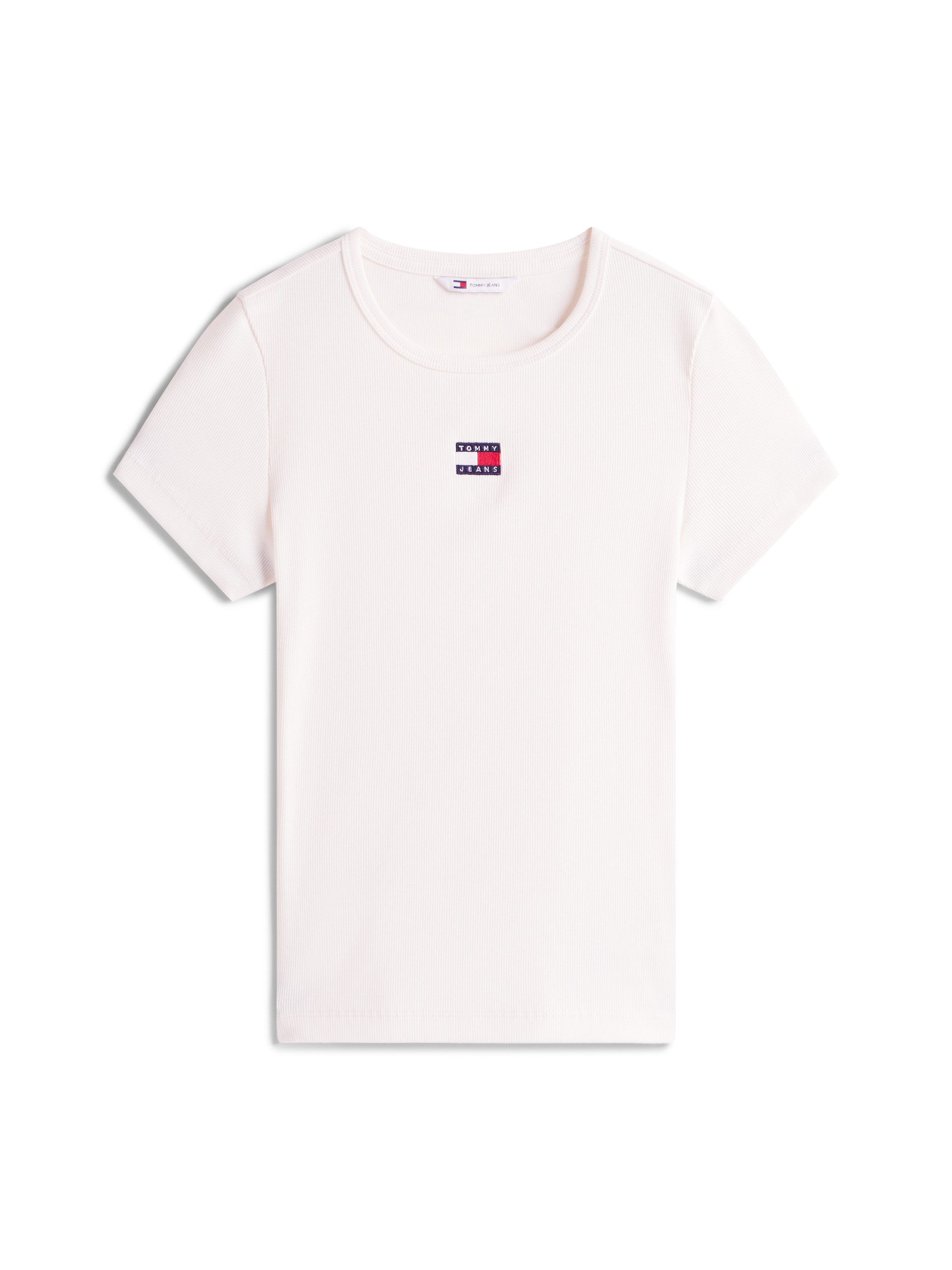 TOMMY JEANS Shirt met korte mouwen TJW SLIM BADGE RIB TEE