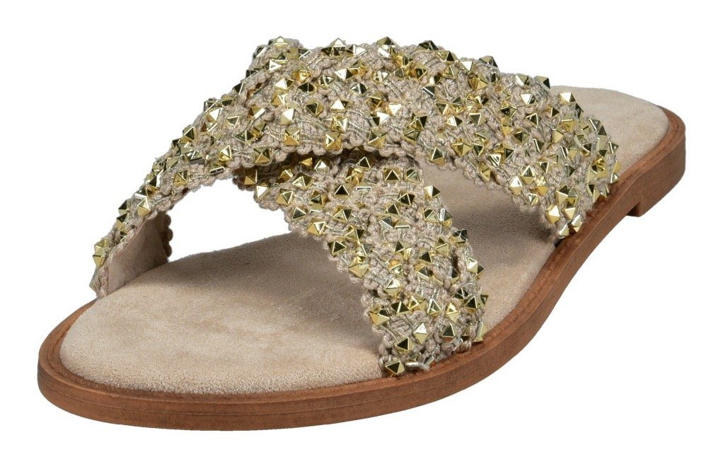 BAGATT Slippers versierd met fonkelende studs