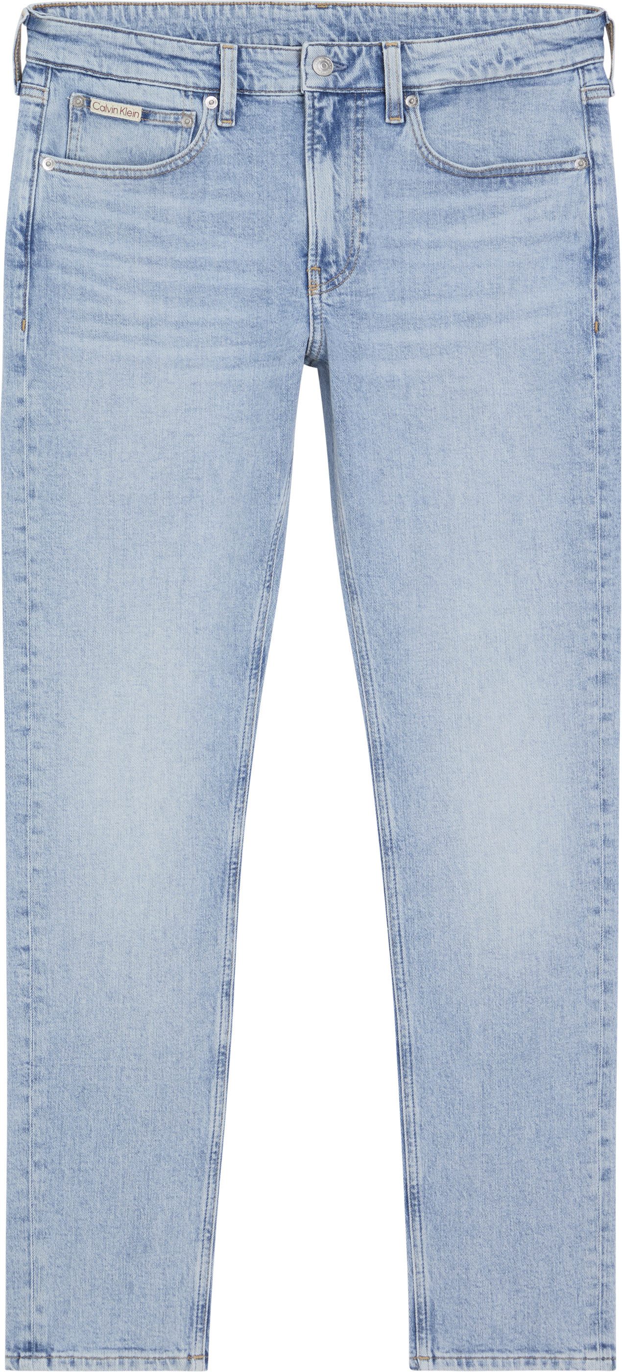 Calvin Klein Tapered jeans SLIM TAPER in lichtblauwe wassing