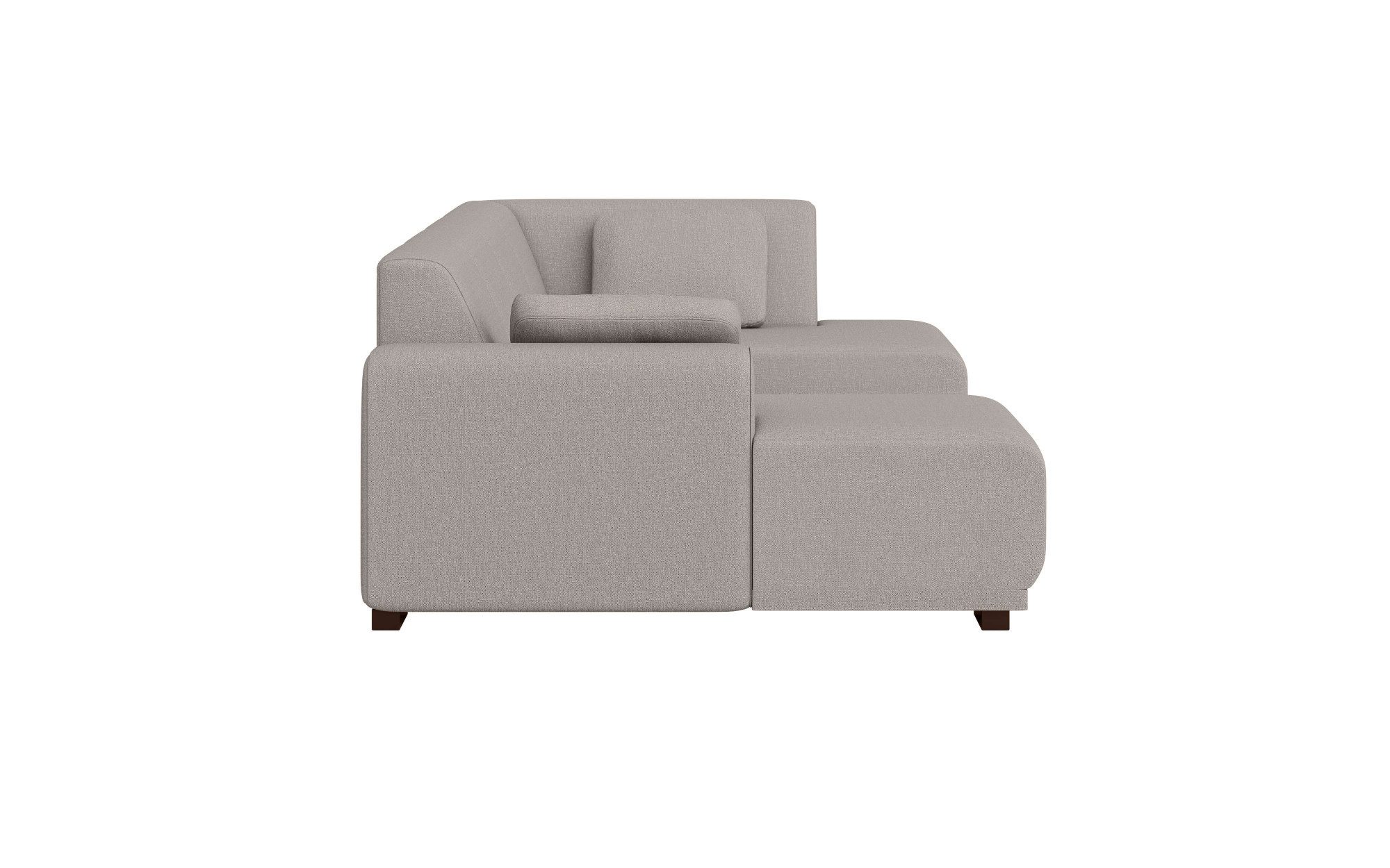 Home affaire Zithoek BORNHOLM U-vorm met chaise longue rechts/links, B/D/H: 300/162/85 cm U-vorm met golvende ondervering, chaise longue rechts of links bestelbaar