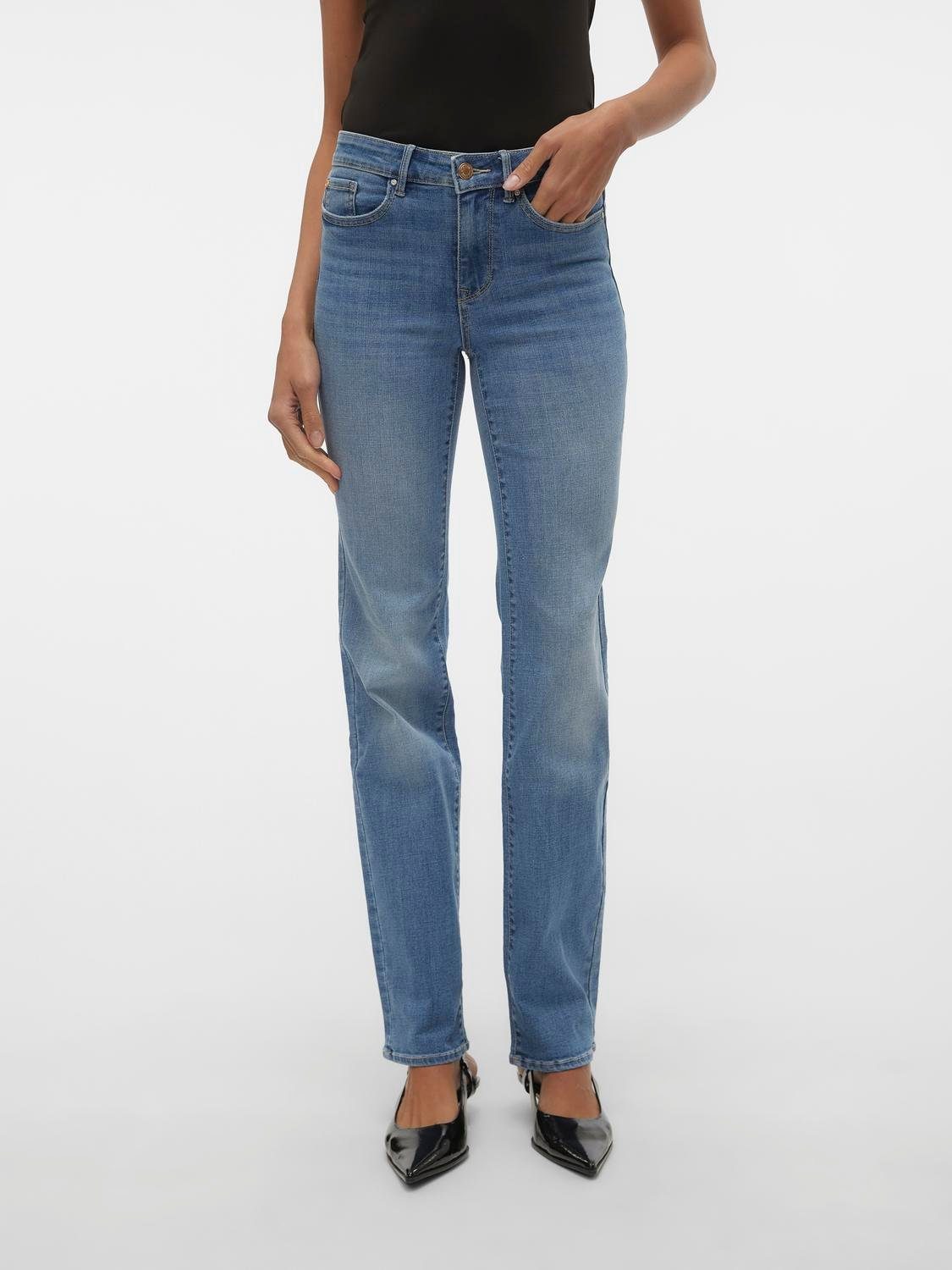 Vero Moda Straight jeans VMFLASH MR STRAIGHT JEANS LI347 GA NOOS