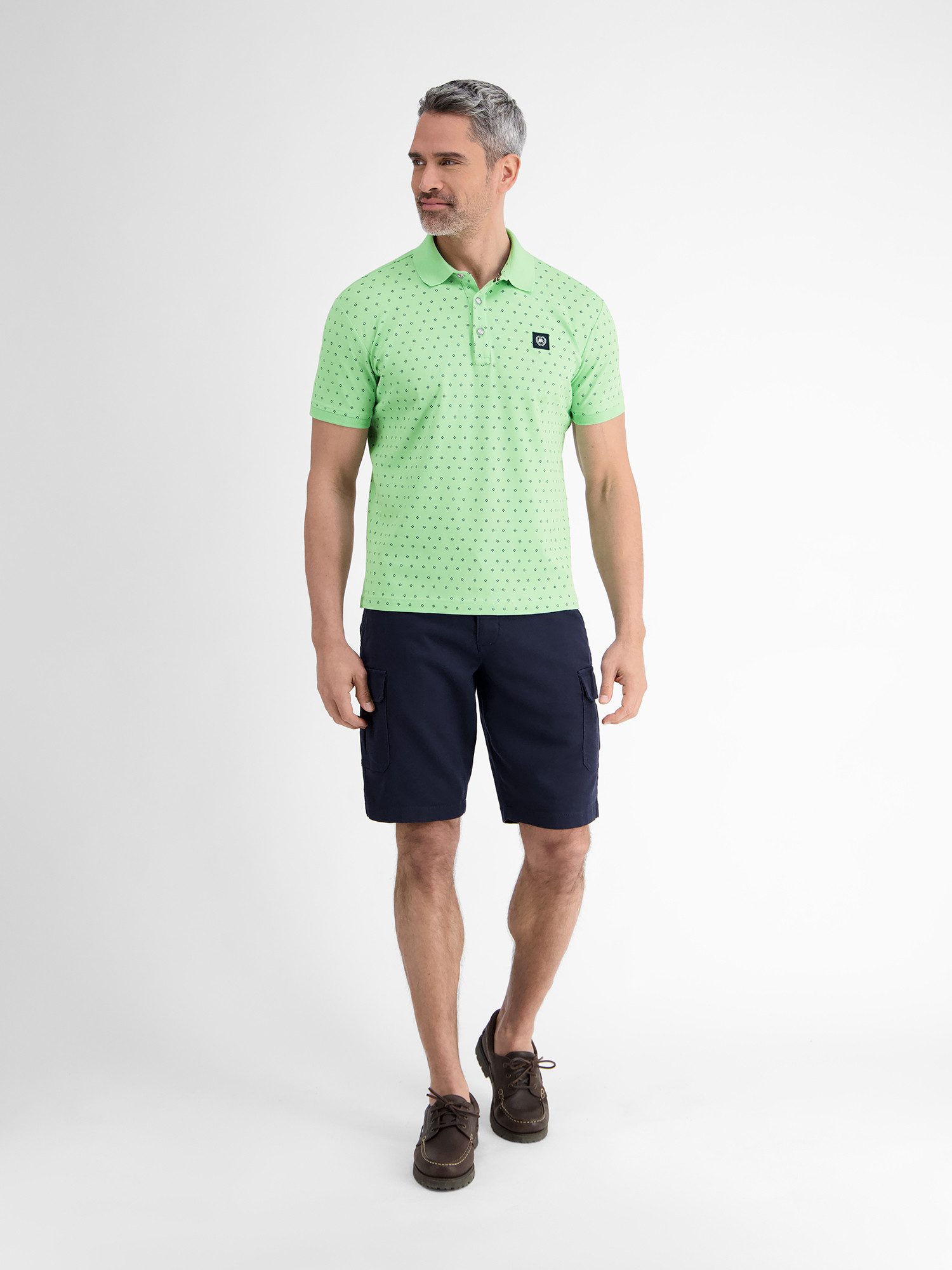 Lerros Poloshirt LERROS heren poloshirt met minimalistische print