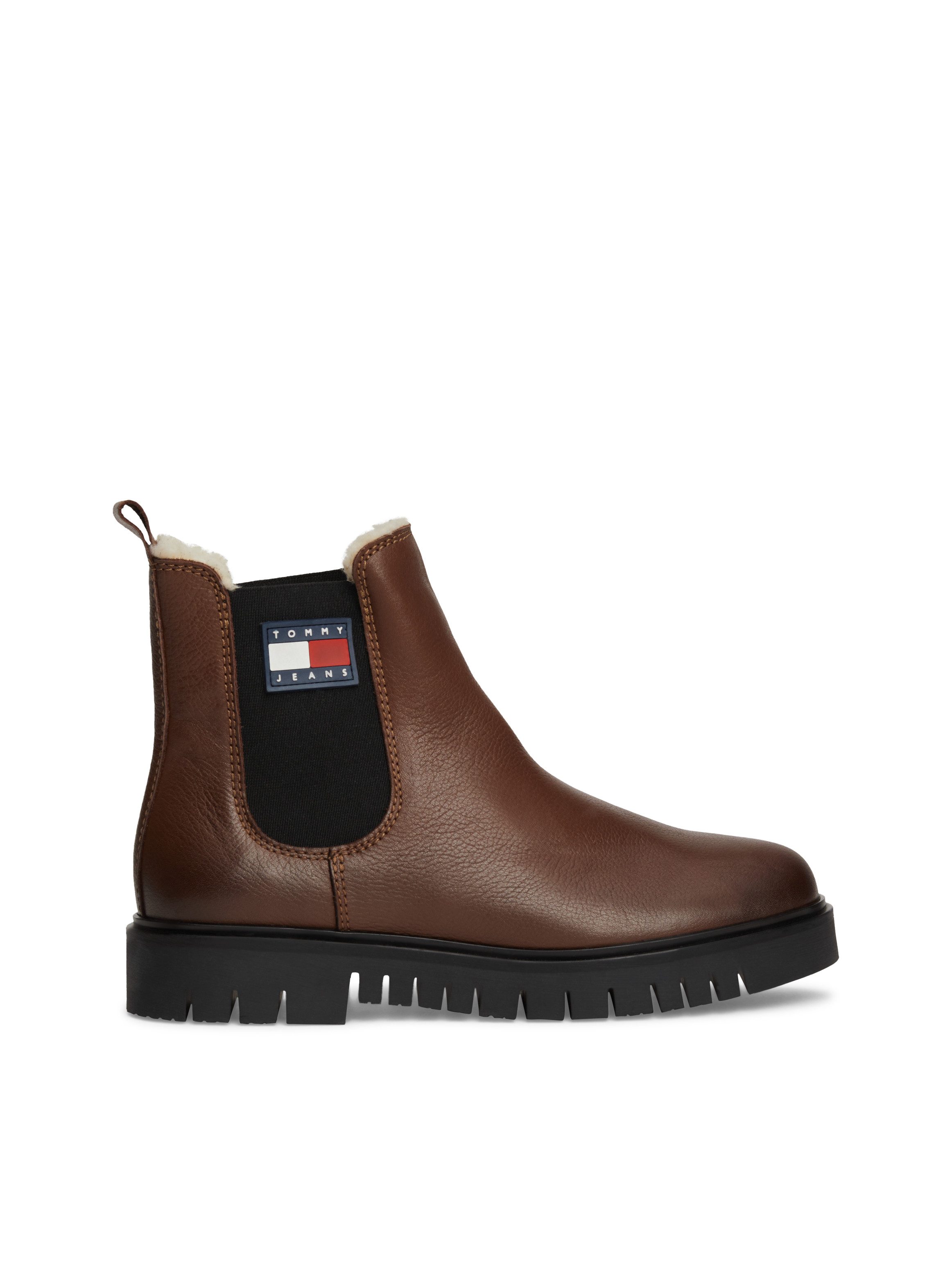 TOMMY JEANS Winterlaarzen TJW CHELSEA BOOT WL blokhak, plateau, chelseaboots, instapschoen met zijlogo